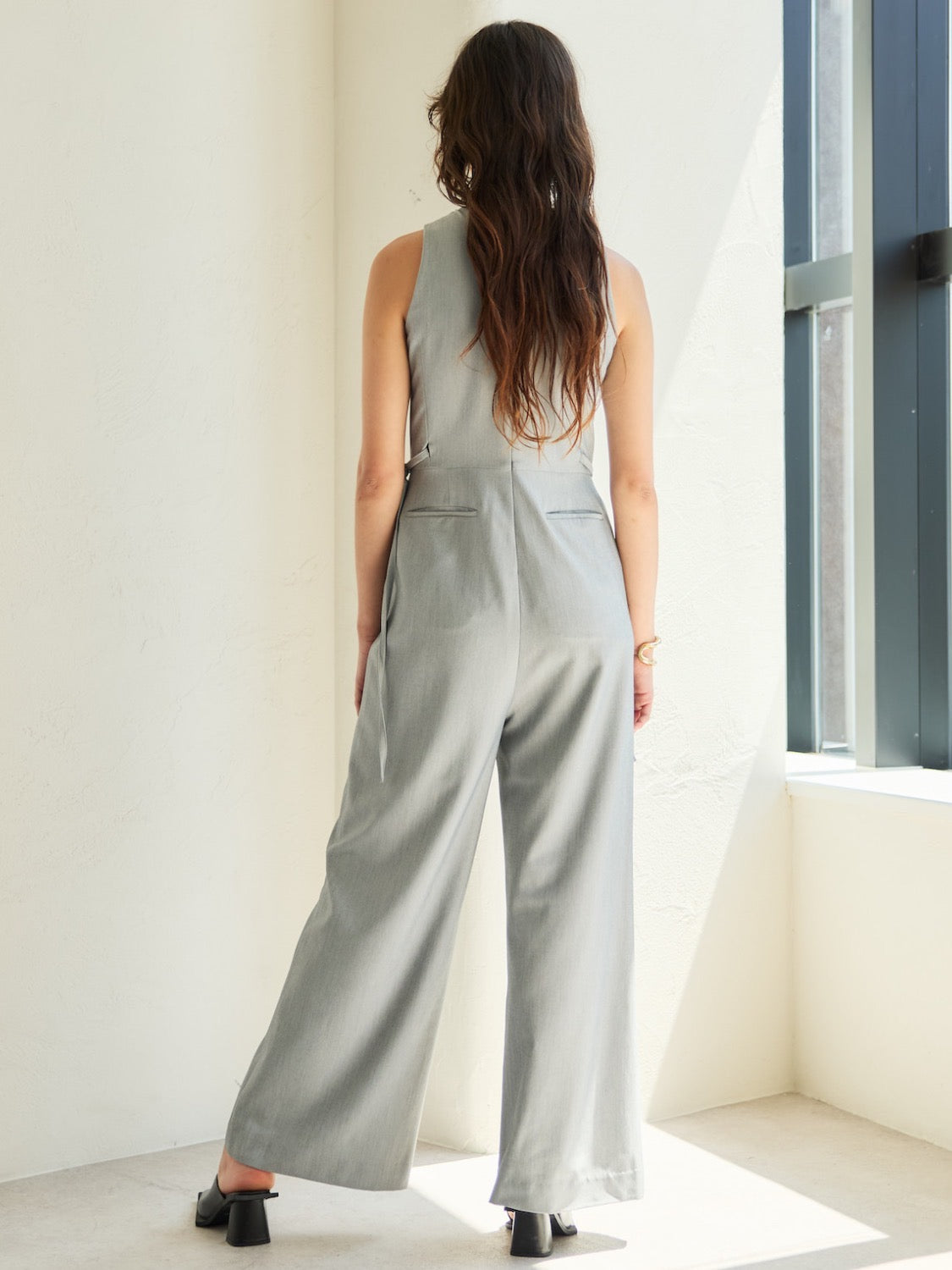 タックデザイン ツイル Jumpsuit