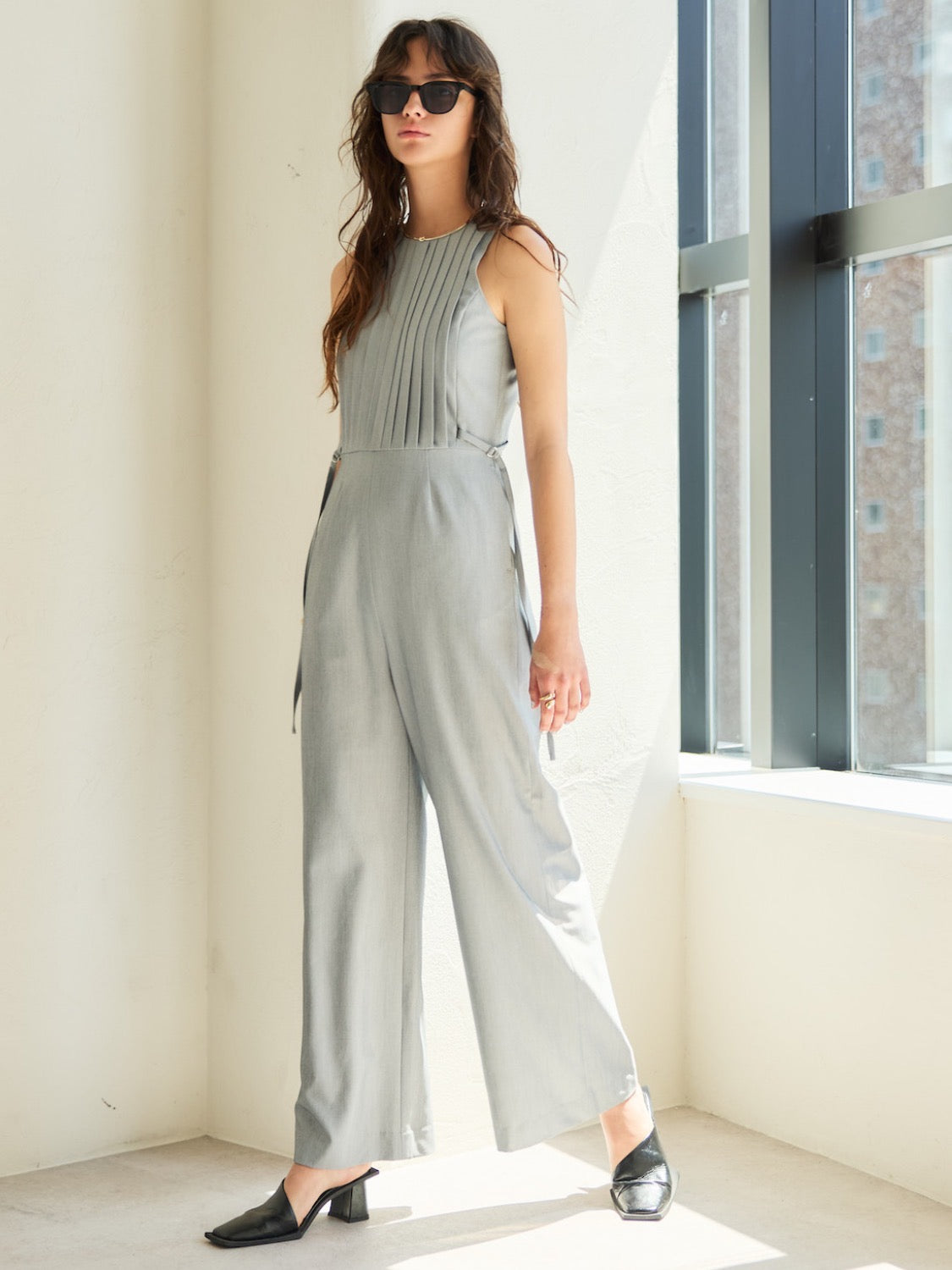 タックデザイン ツイル Jumpsuit