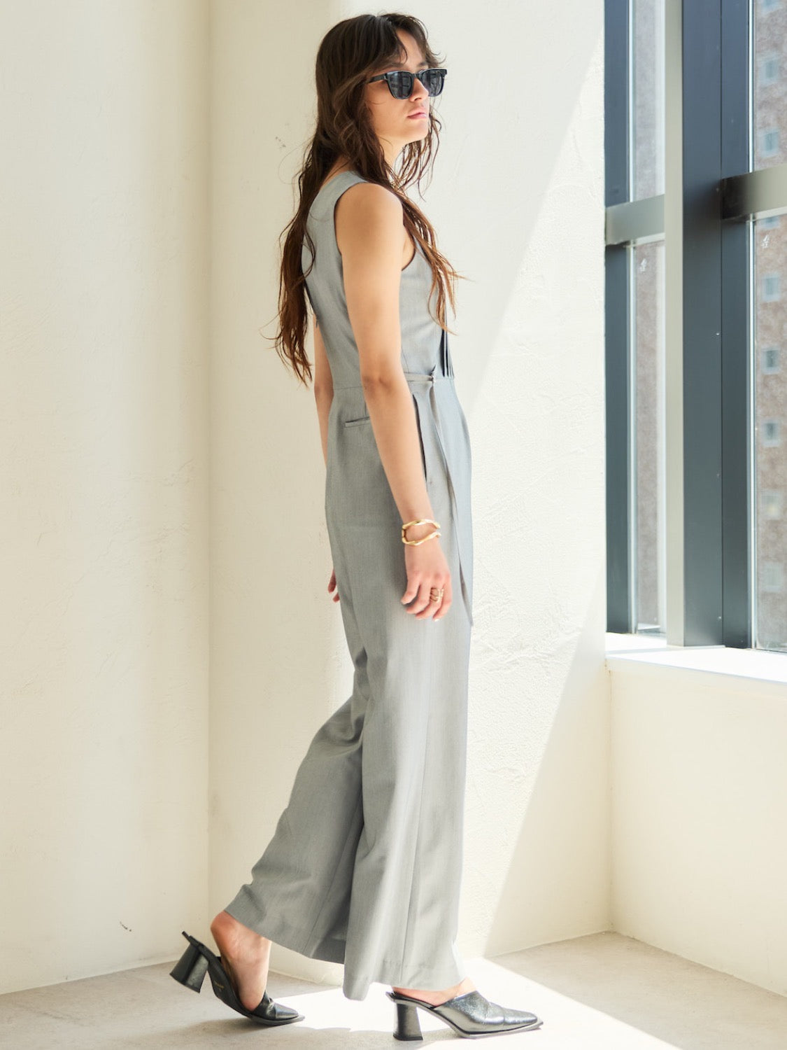 タックデザイン ツイル Jumpsuit