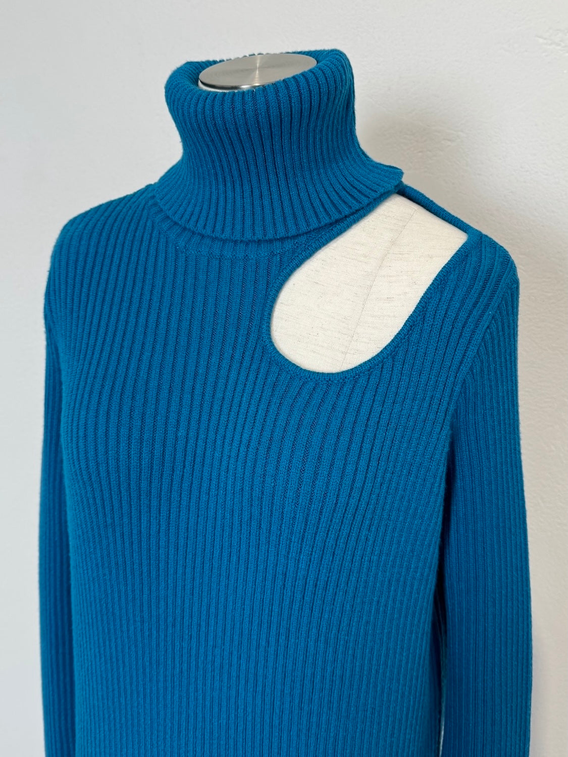 Decollete Cutout Knit Dress