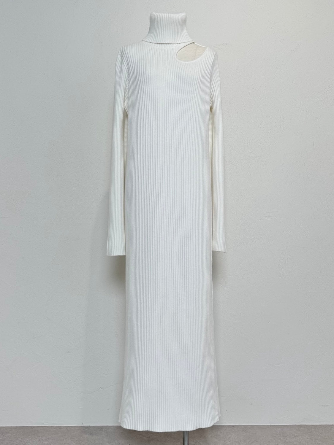 Decollete Cutout Knit Dress