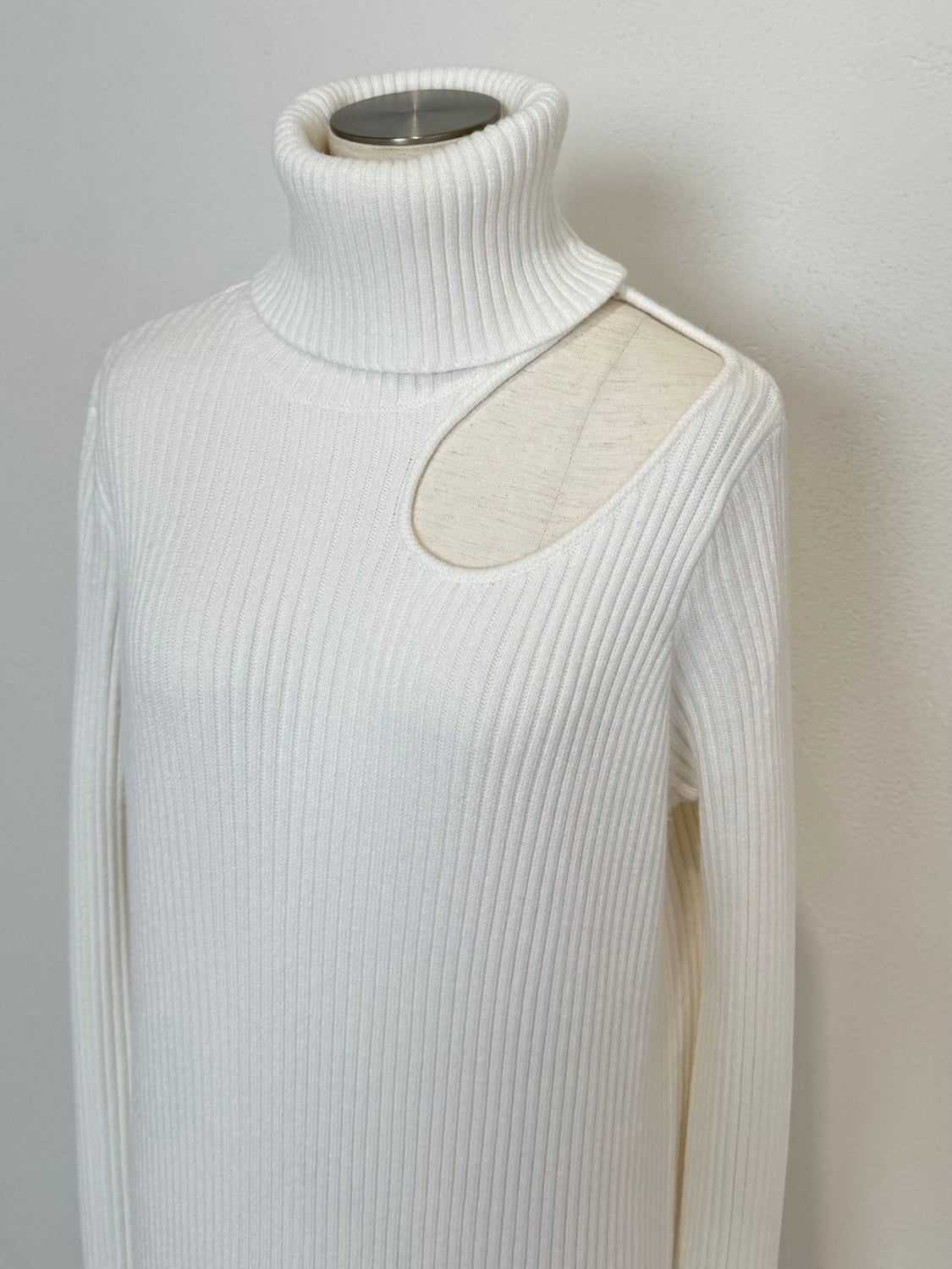 Decollete Cutout Knit Dress