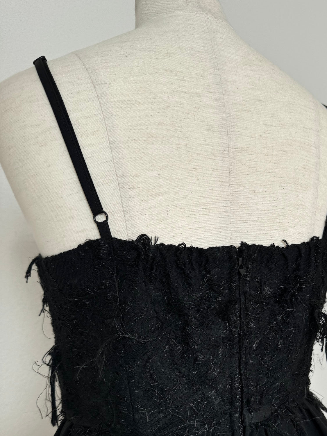 シアー Jaguard ペプラム ドレス