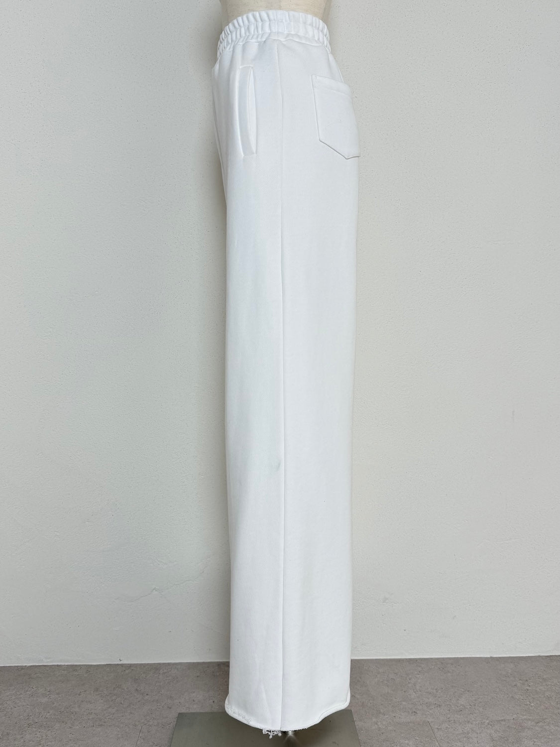 Cut-off Sweat Wide Pants