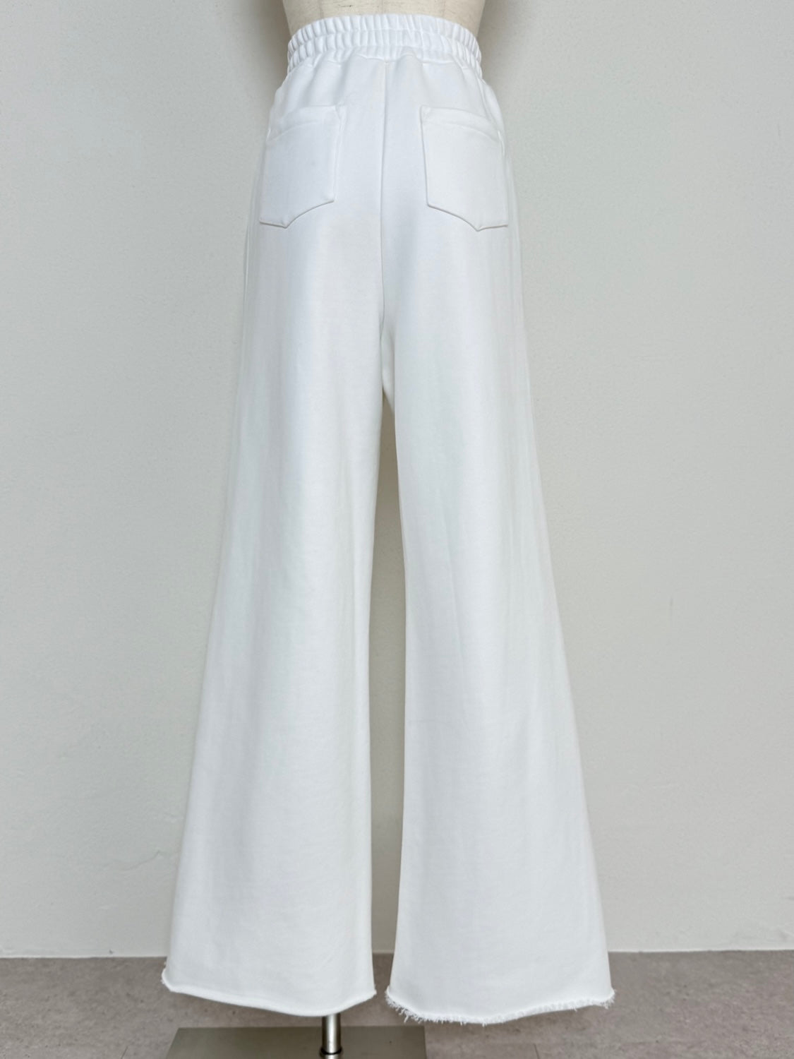 Cut-off Sweat Wide Pants