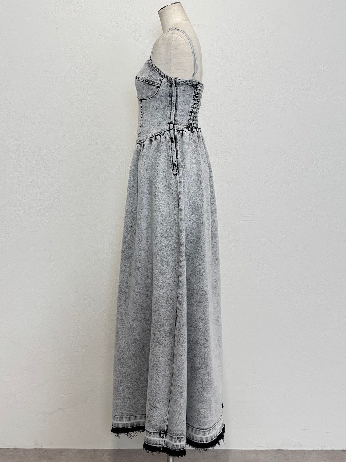 コルセットライク フレア DENIM Dress
