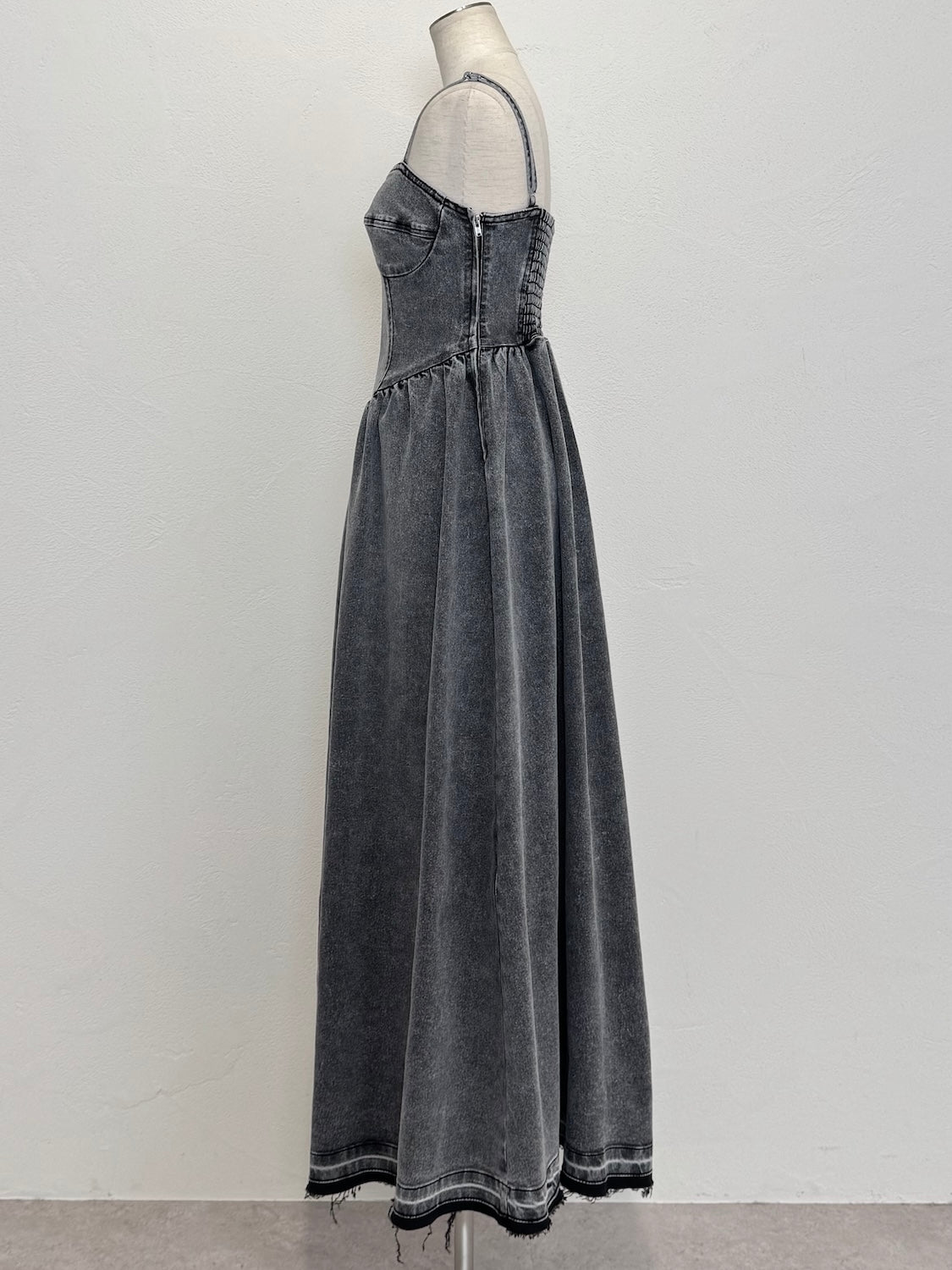 コルセットライク フレア DENIM Dress