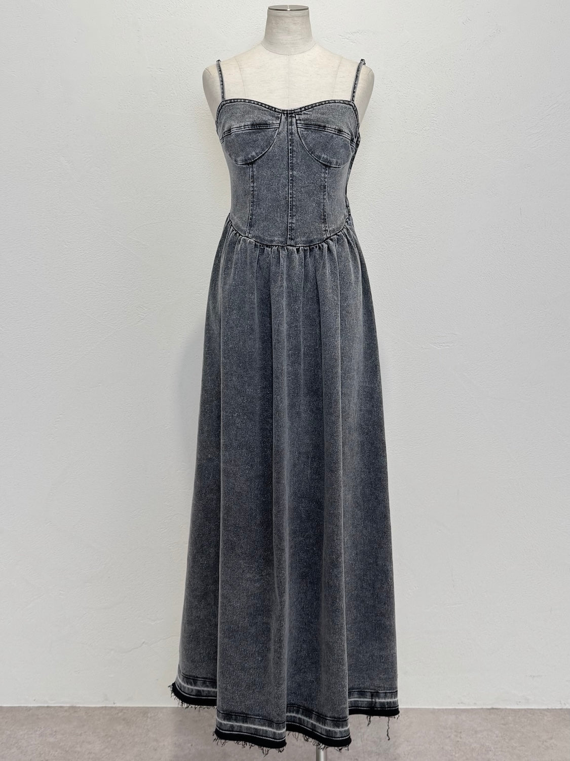 コルセットライク フレア DENIM Dress