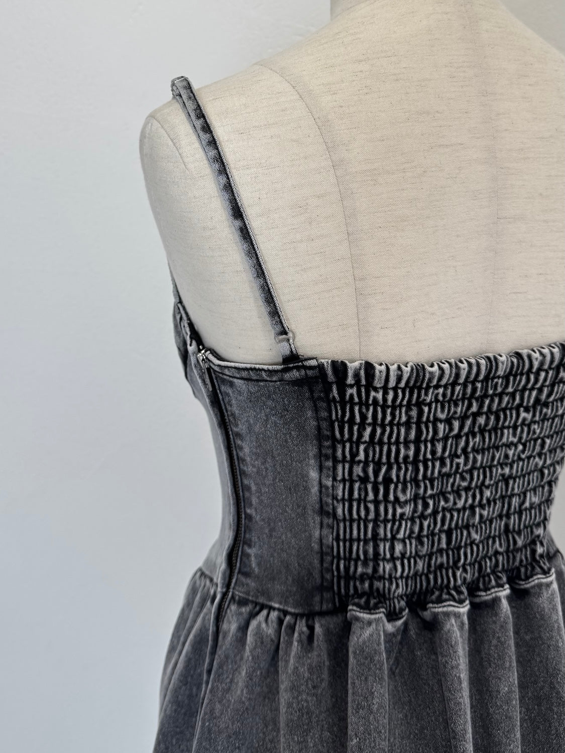 コルセットライク フレア DENIM Dress