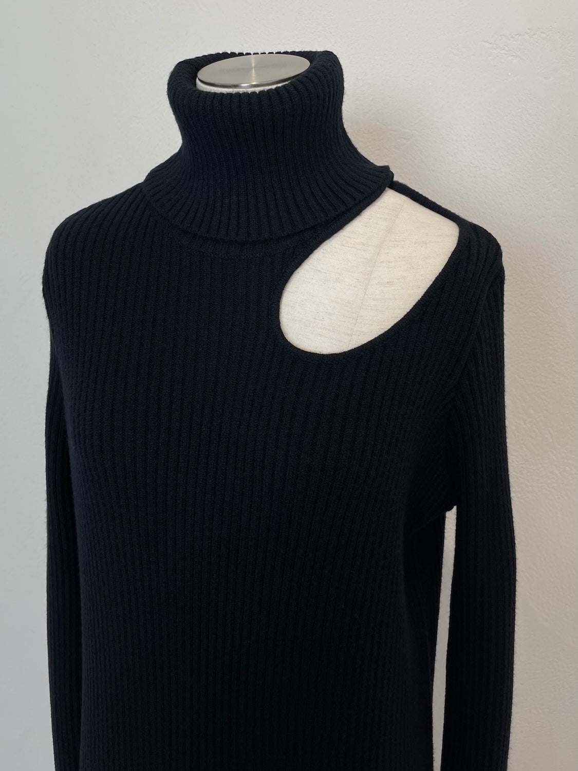 Decollete Cutout Knit Dress