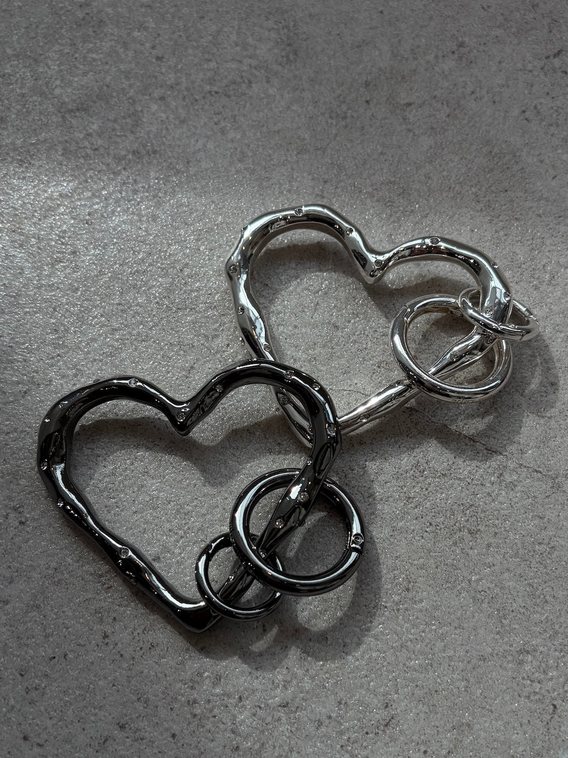 ストーン Heart キーリング