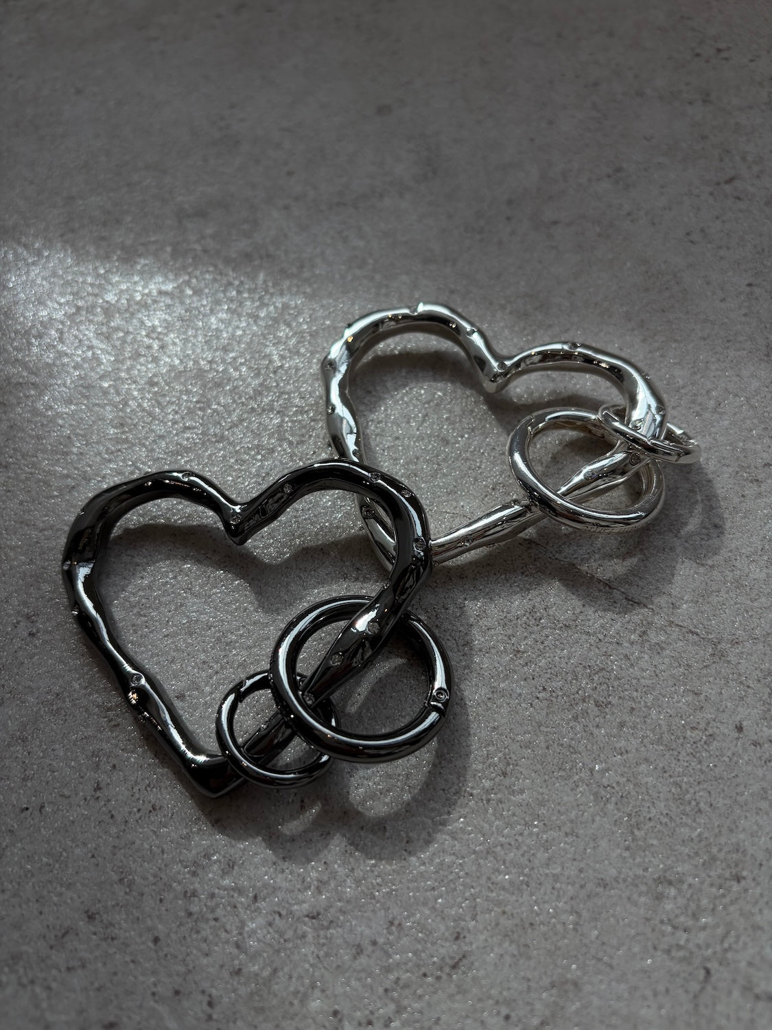 ストーン Heart キーリング