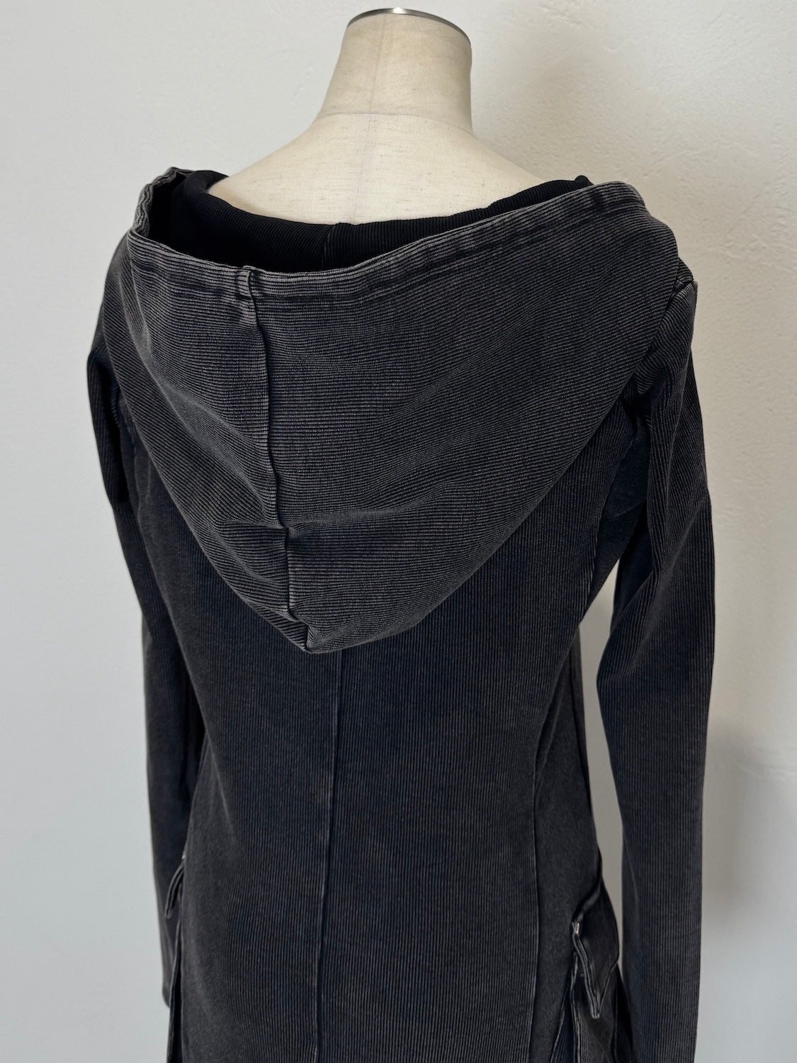 ピグメント Rib フーディー Zipワンピース