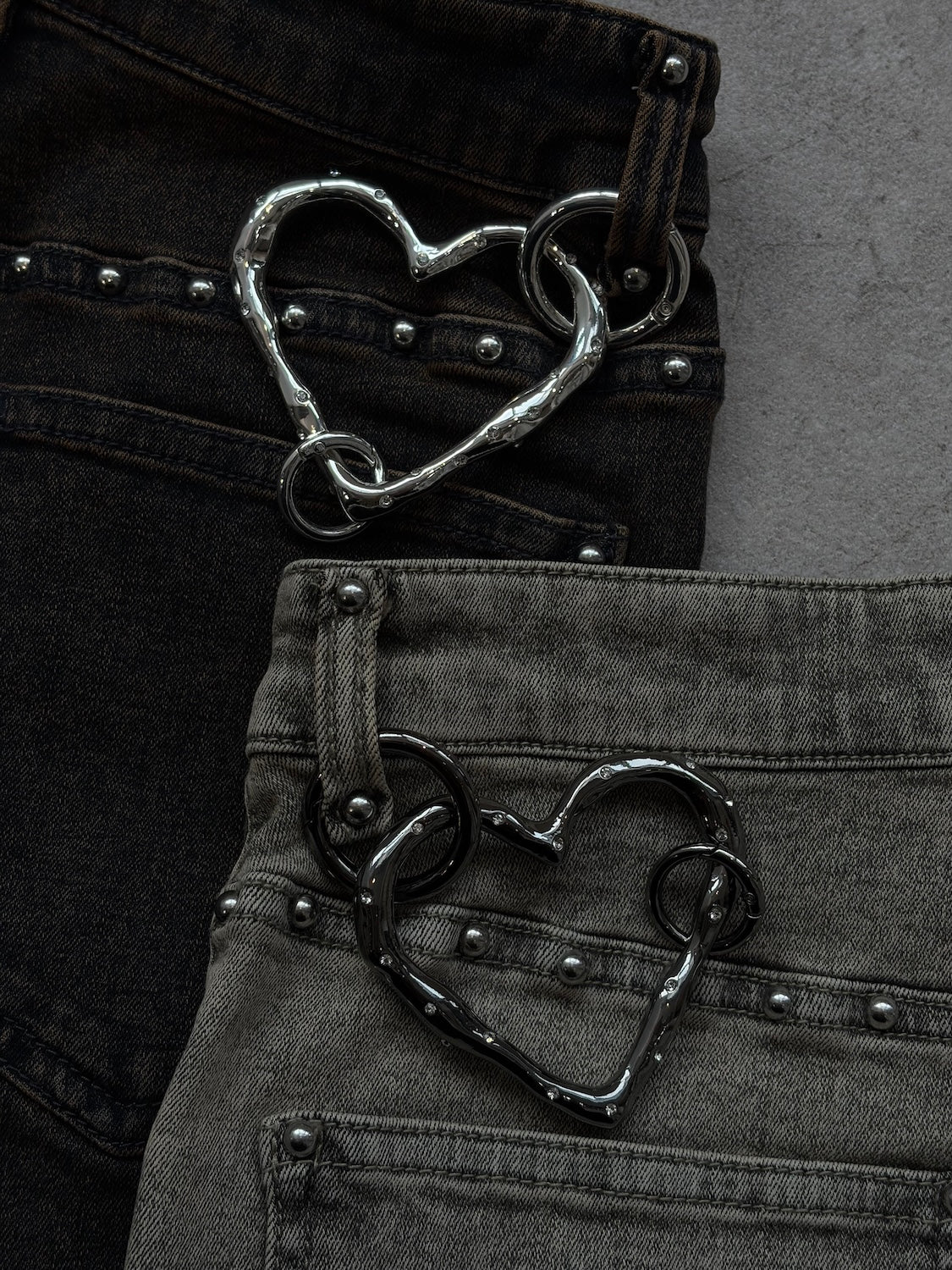 ストーン Heart キーリング