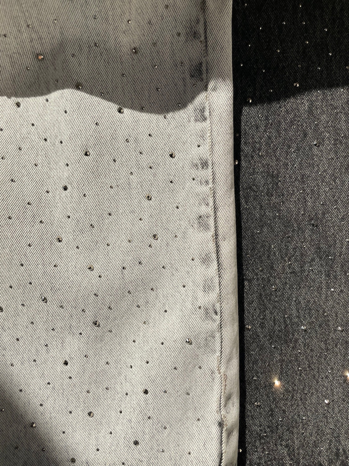 Washed Wide Stone Denim
