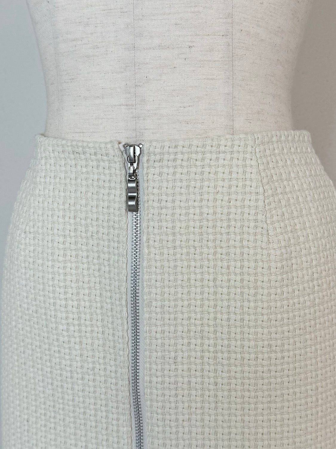 Tweed ダブルジップ スカート