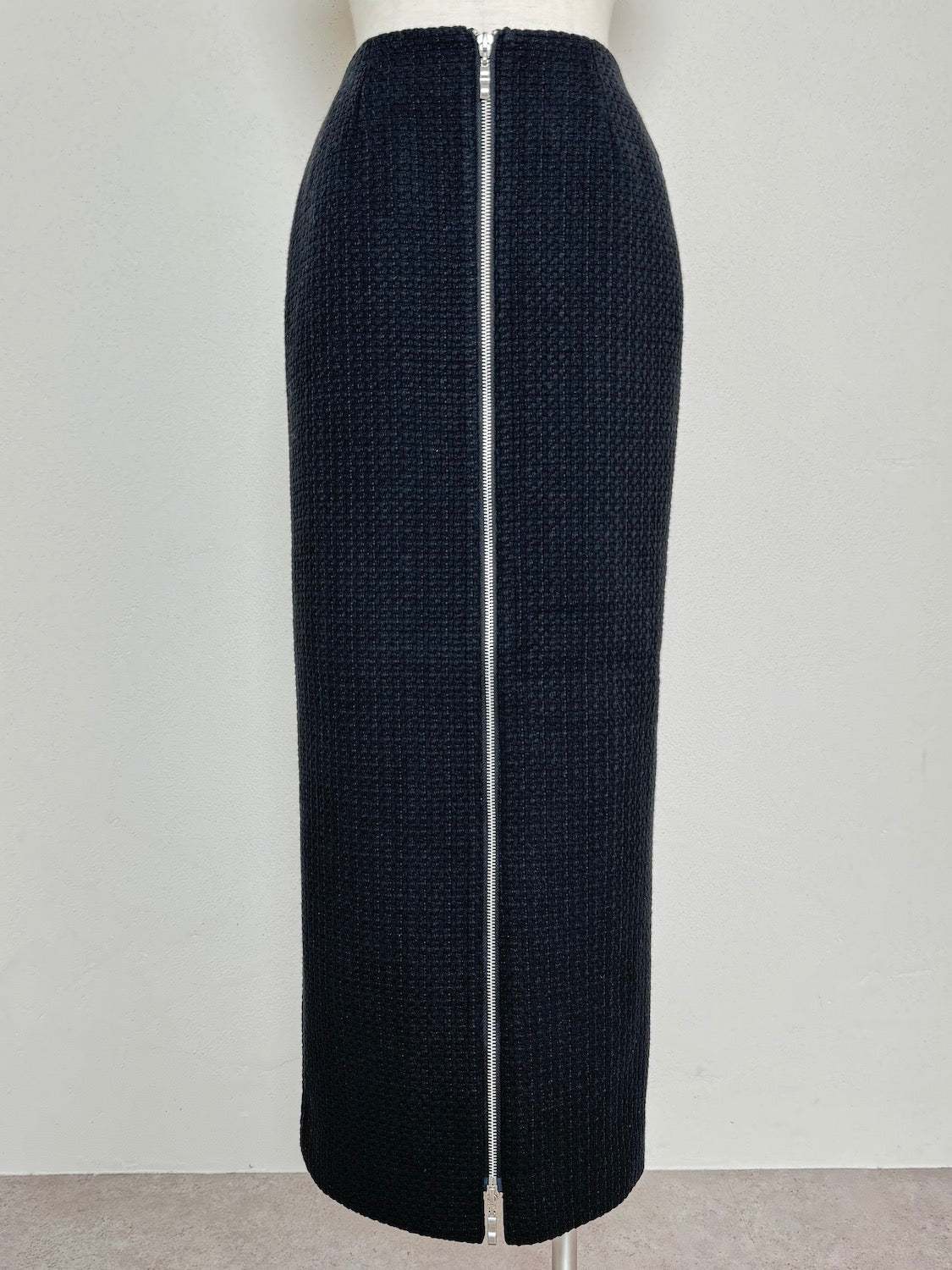 Tweed ダブルジップ スカート