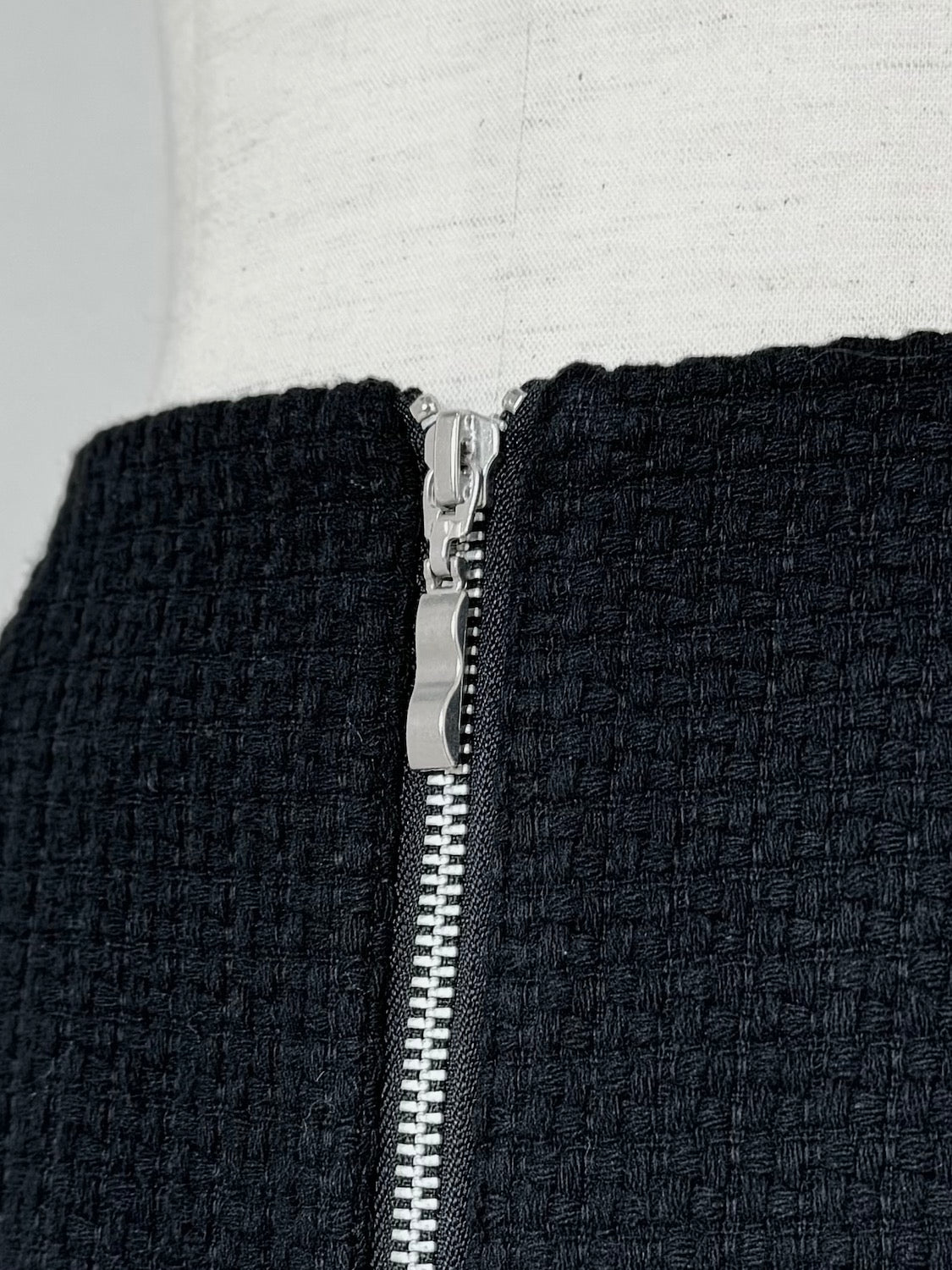 Tweed ダブルジップ スカート