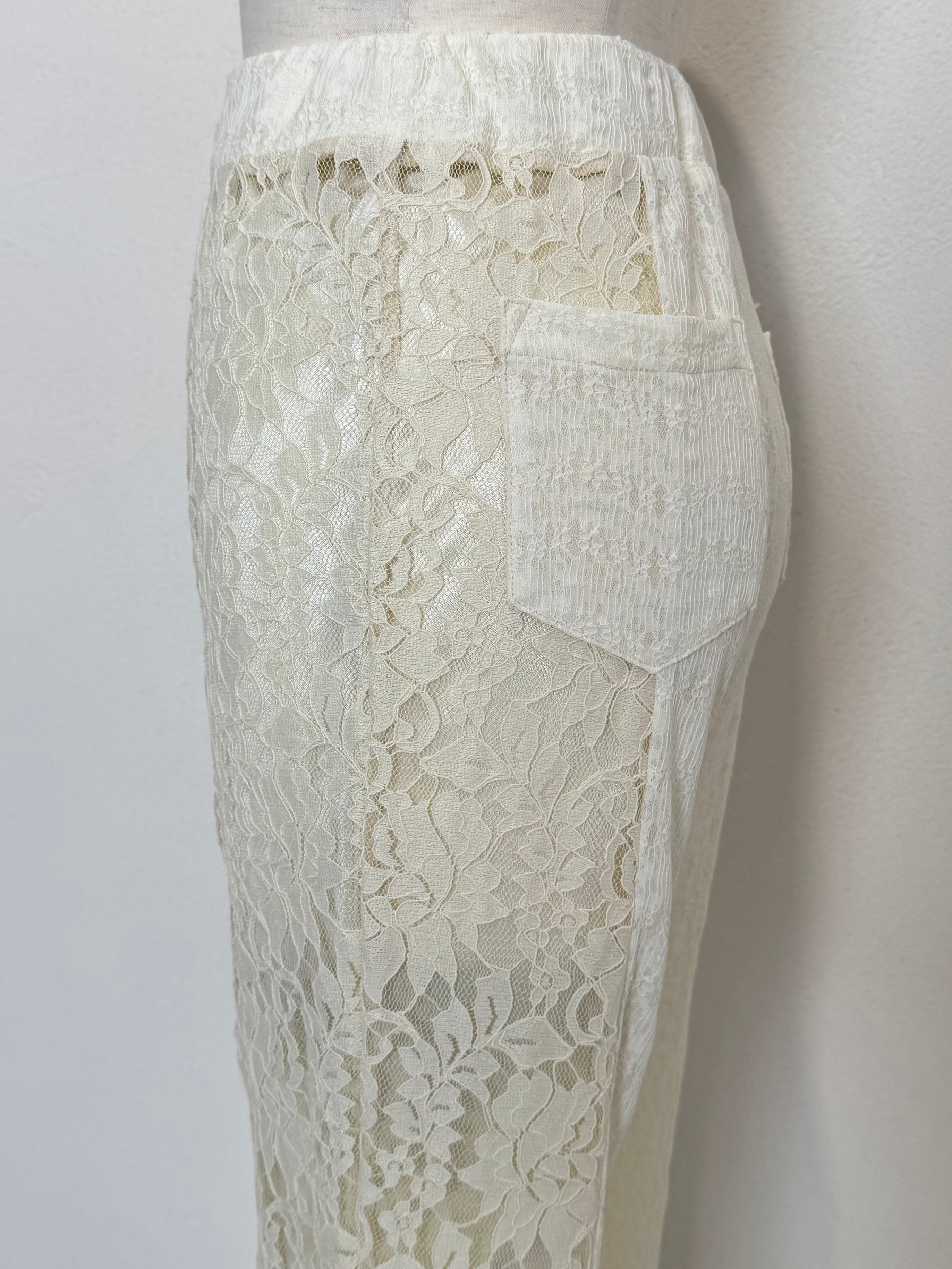 Stretch レース フレアパンツ