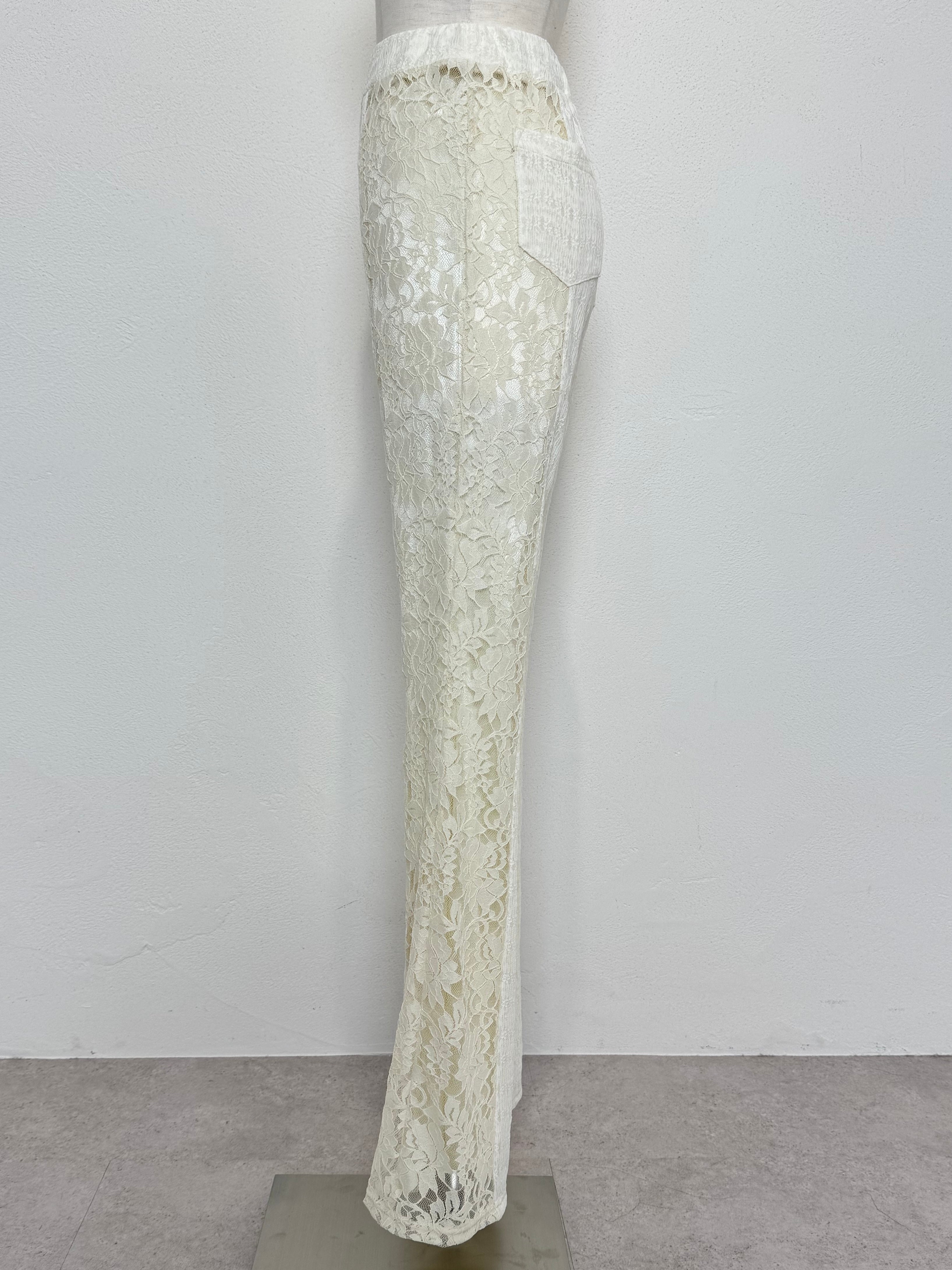 Stretch レース フレアパンツ