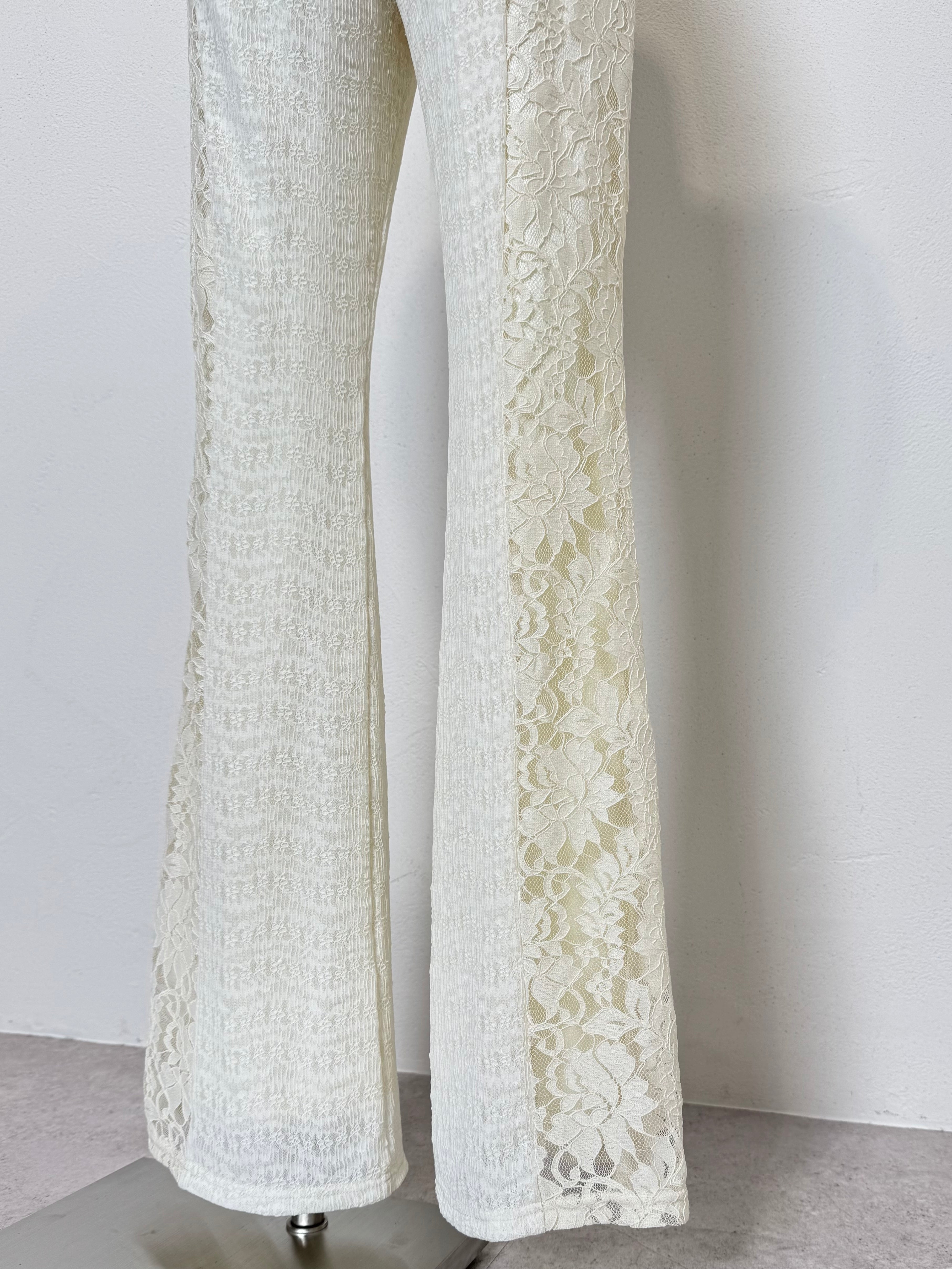 Stretch レース フレアパンツ