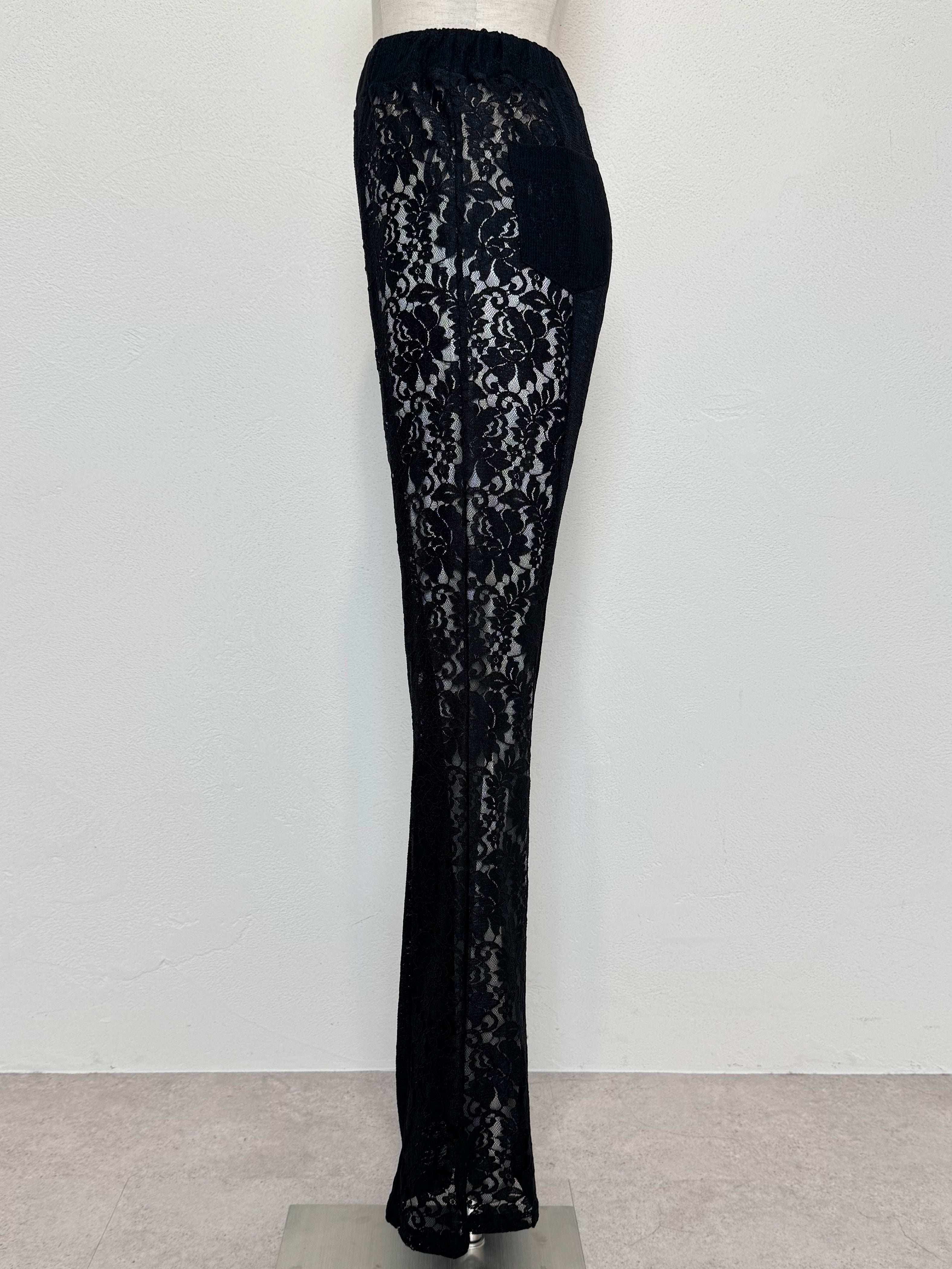 Stretch レース フレアパンツ
