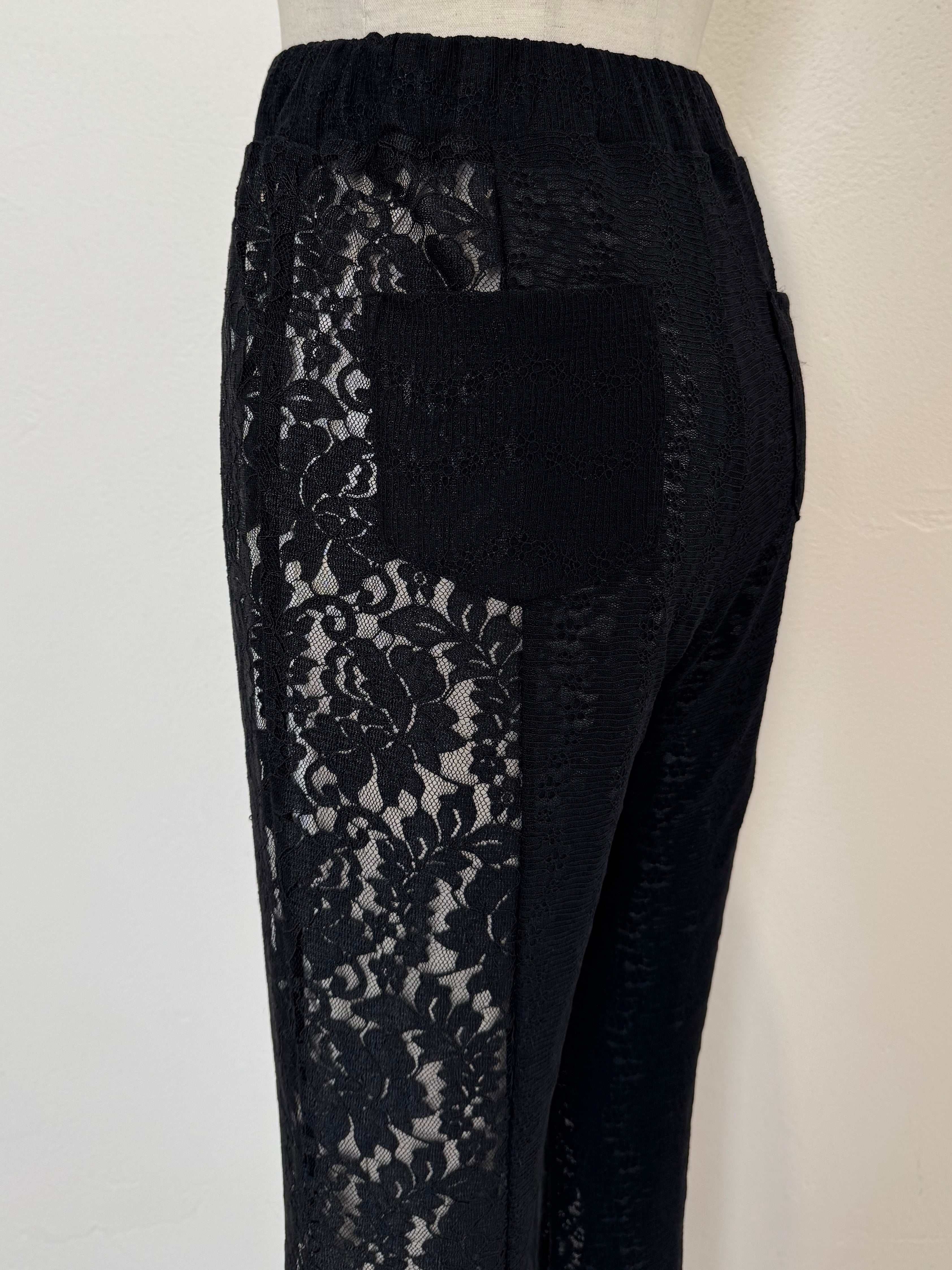 Stretch レース フレアパンツ