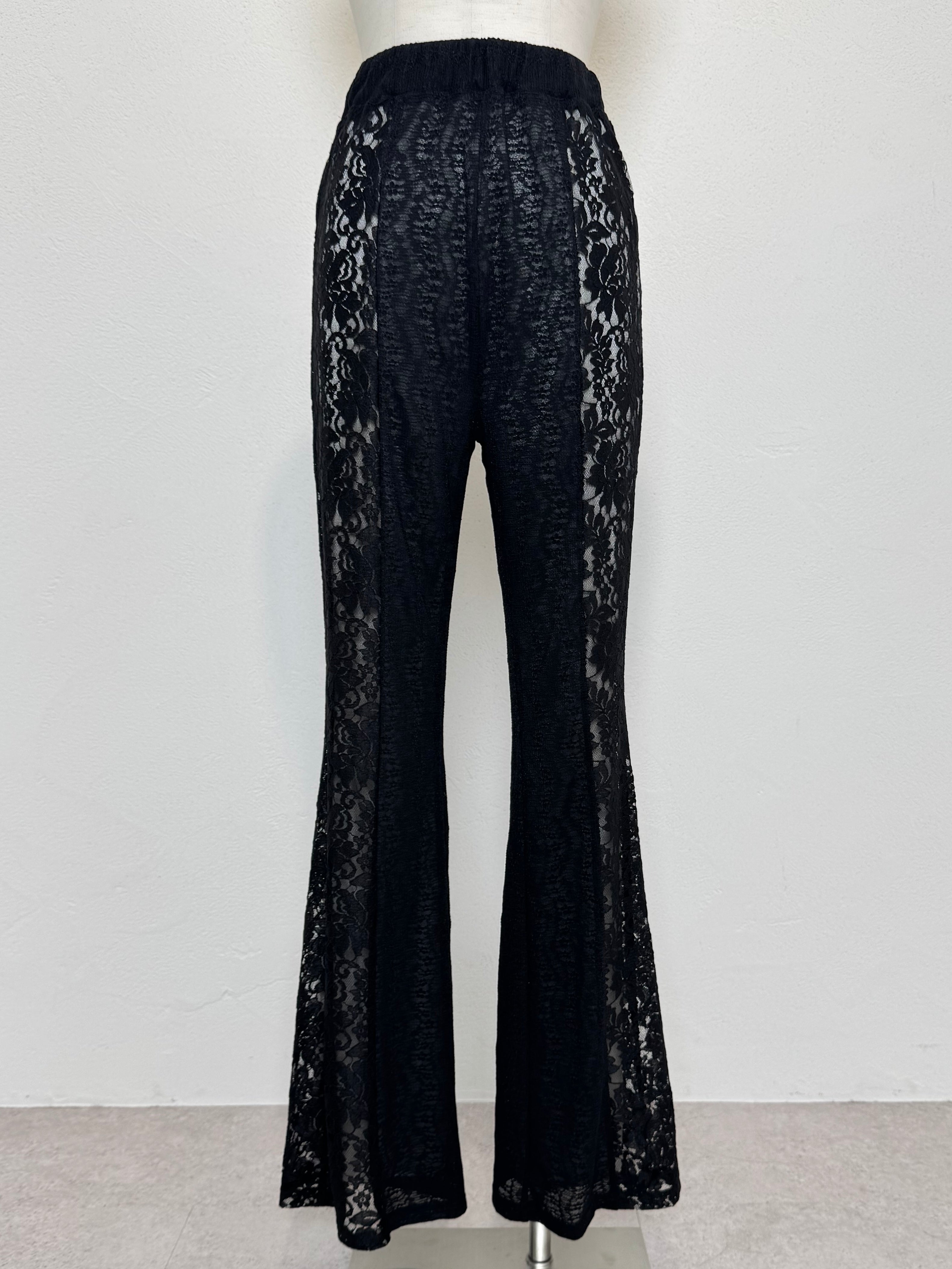 Stretch レース フレアパンツ