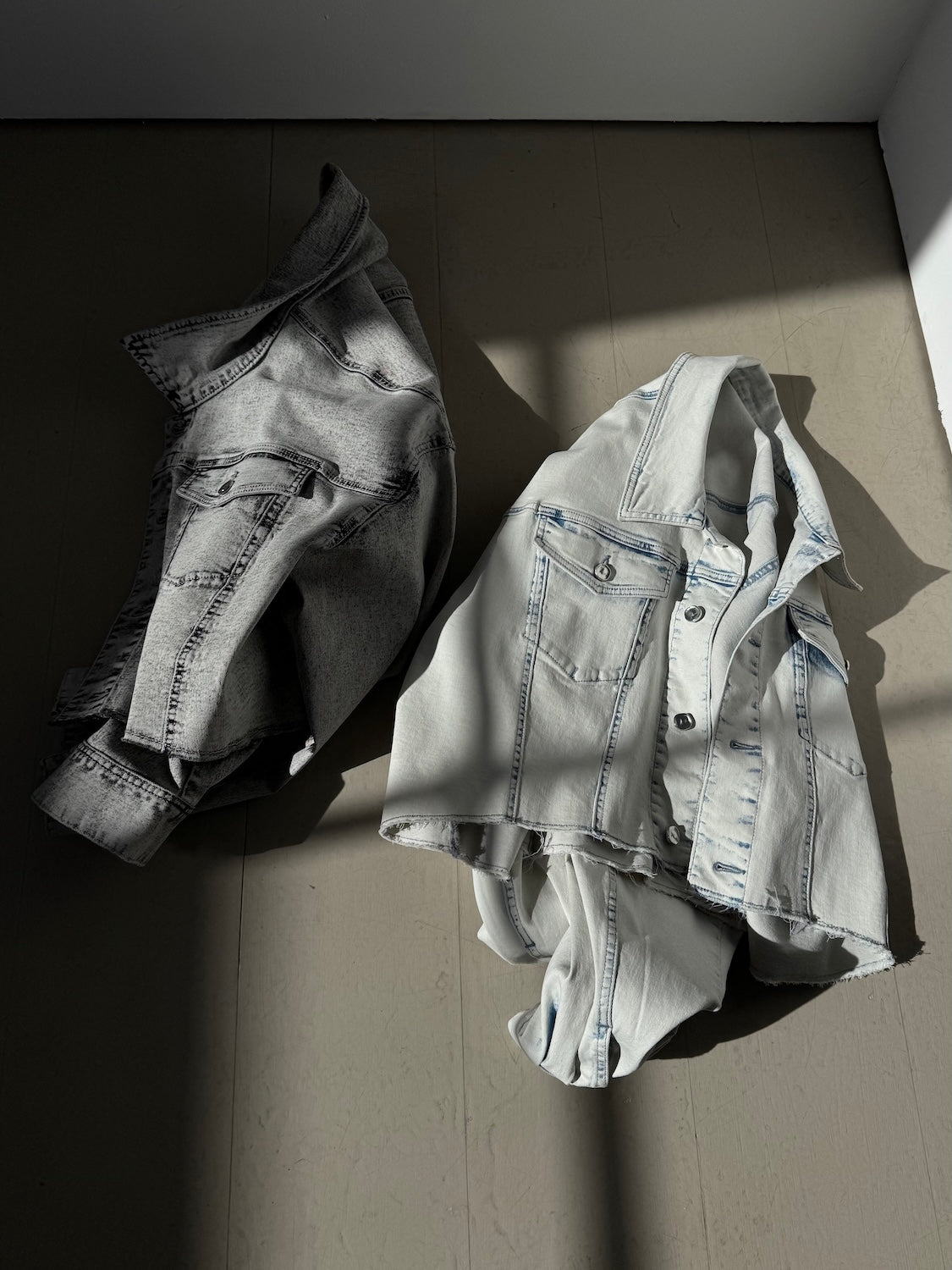 Asymmetrical DENIM jacket