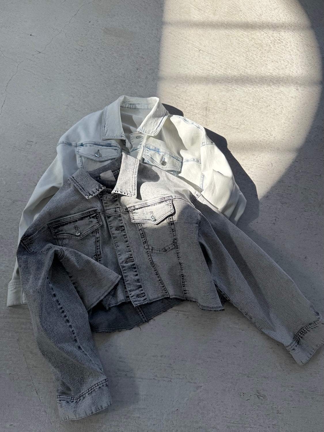 Asymmetrical DENIM jacket