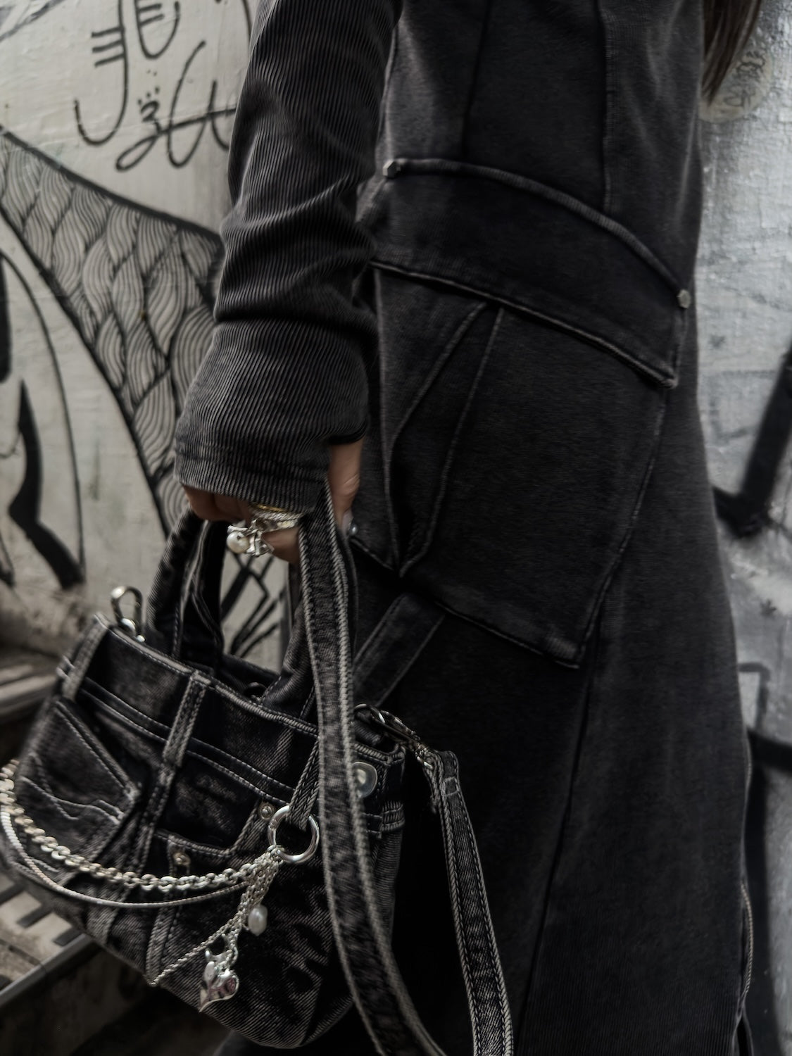 DENIM ミニ トートバッグ