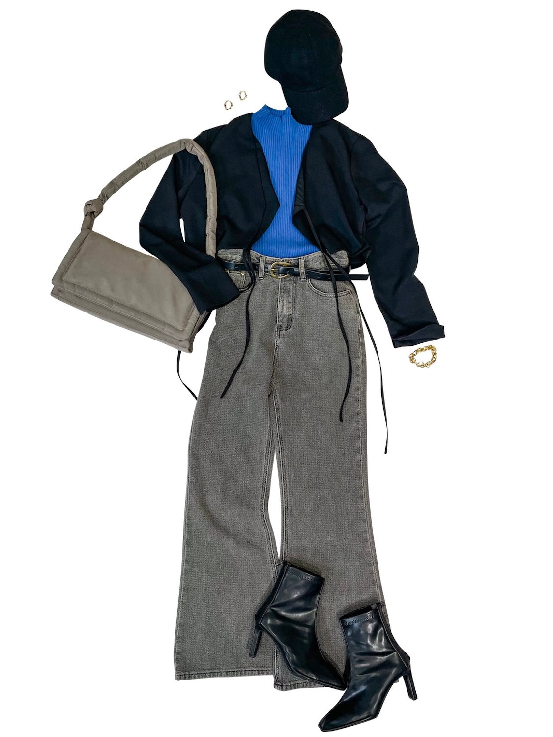 Texture デニム フレアパンツ