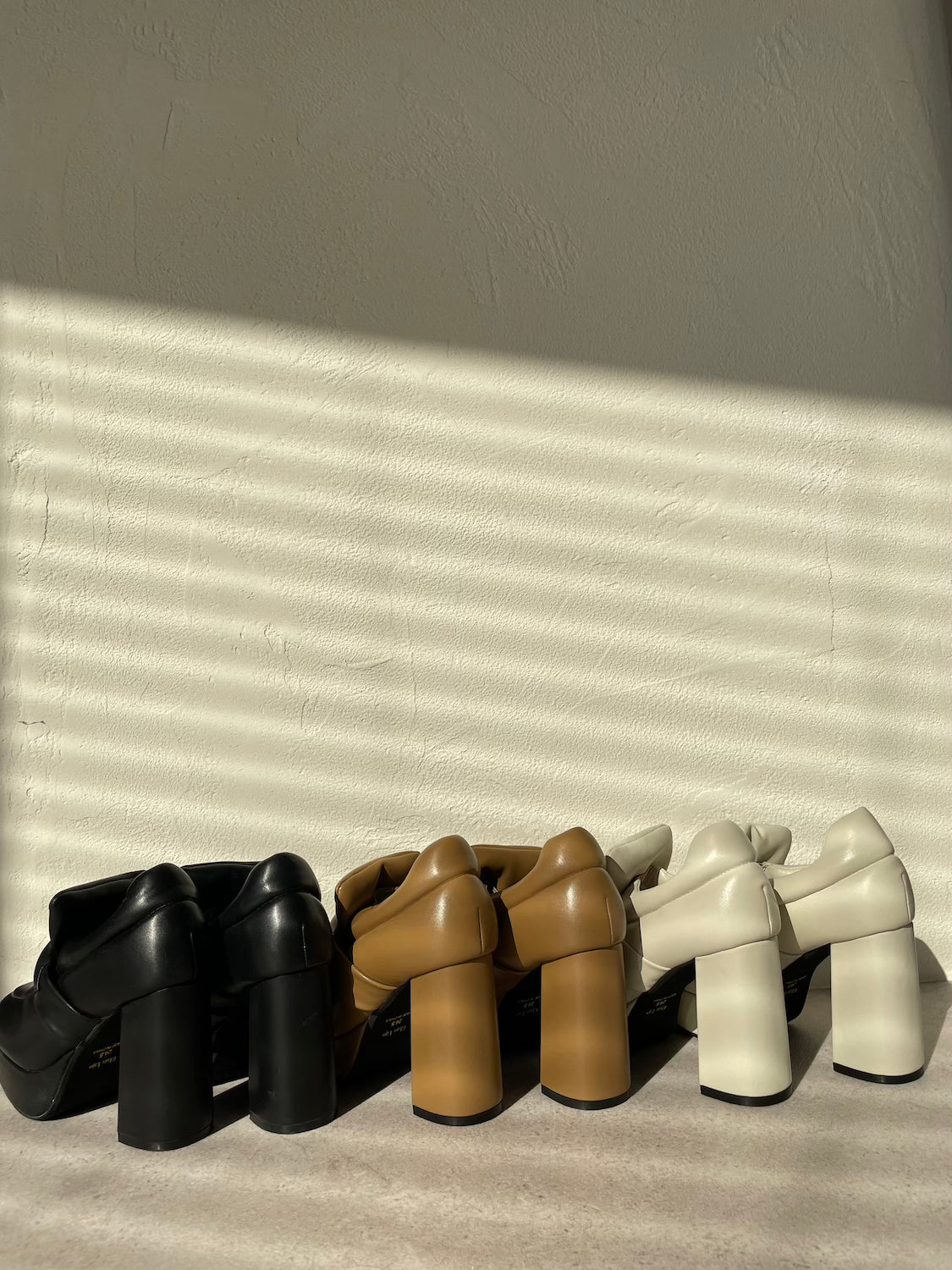 Padded High-heel Loafers