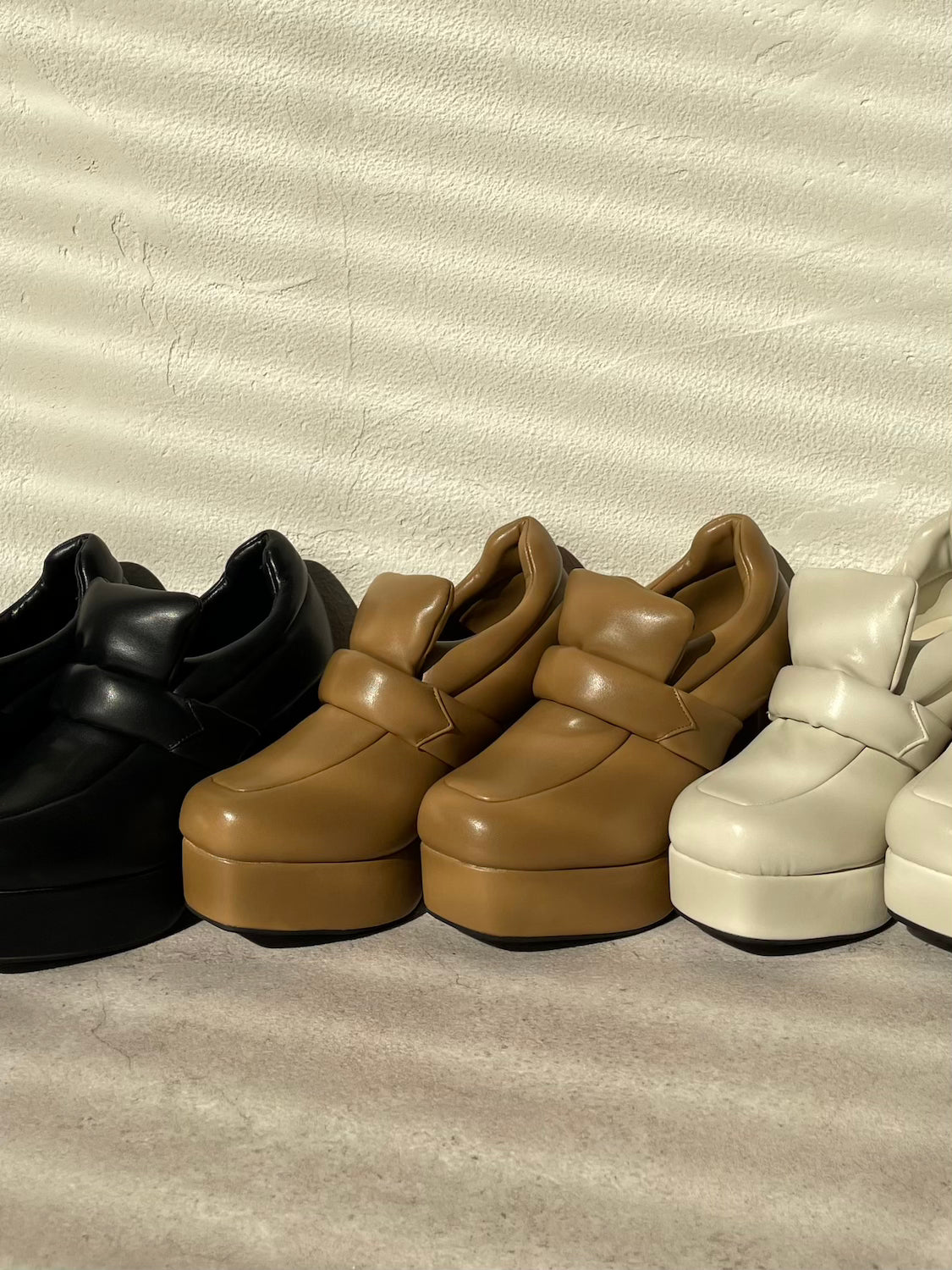 Padded High-heel Loafers