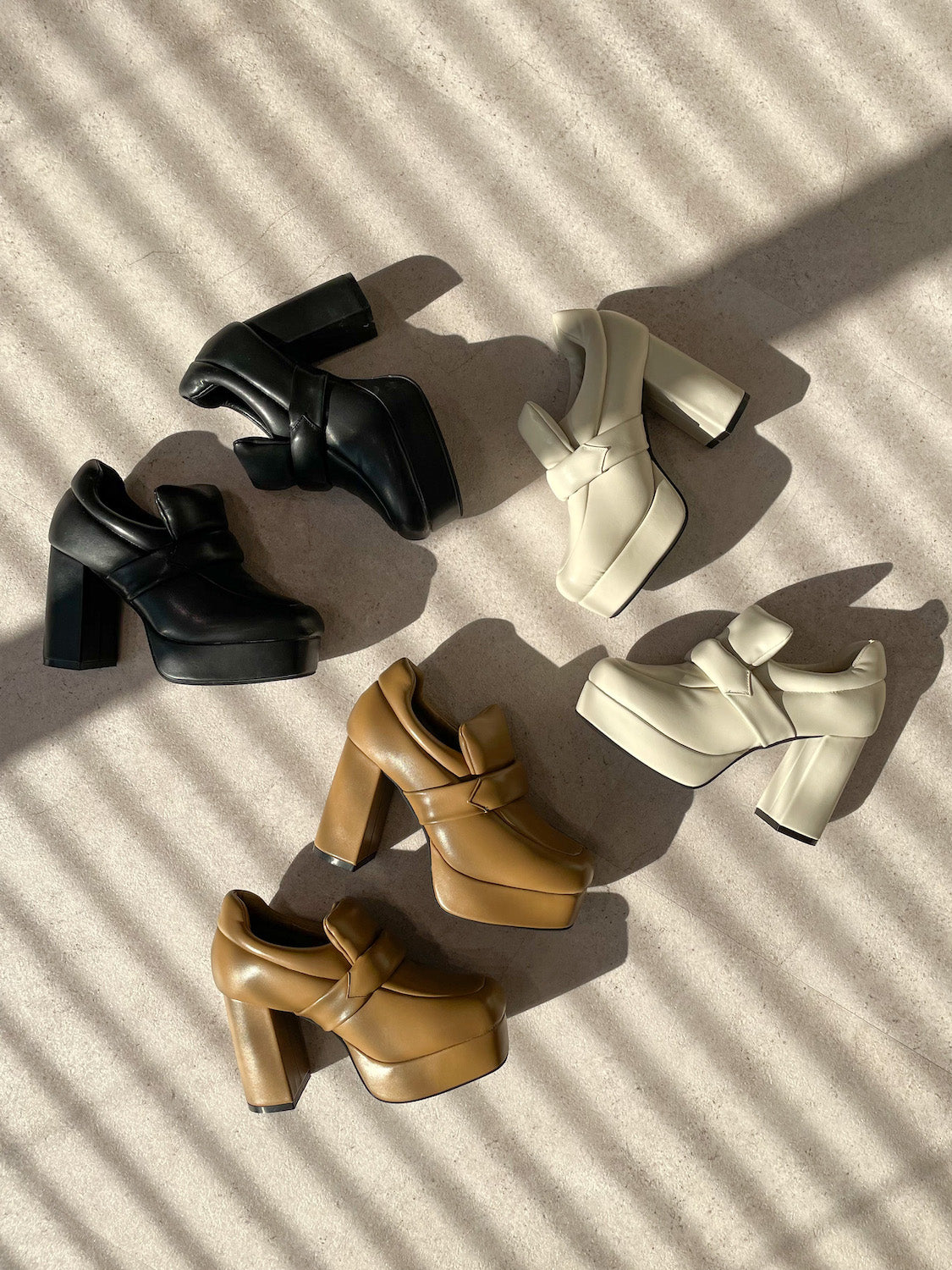 Padded High-heel Loafers