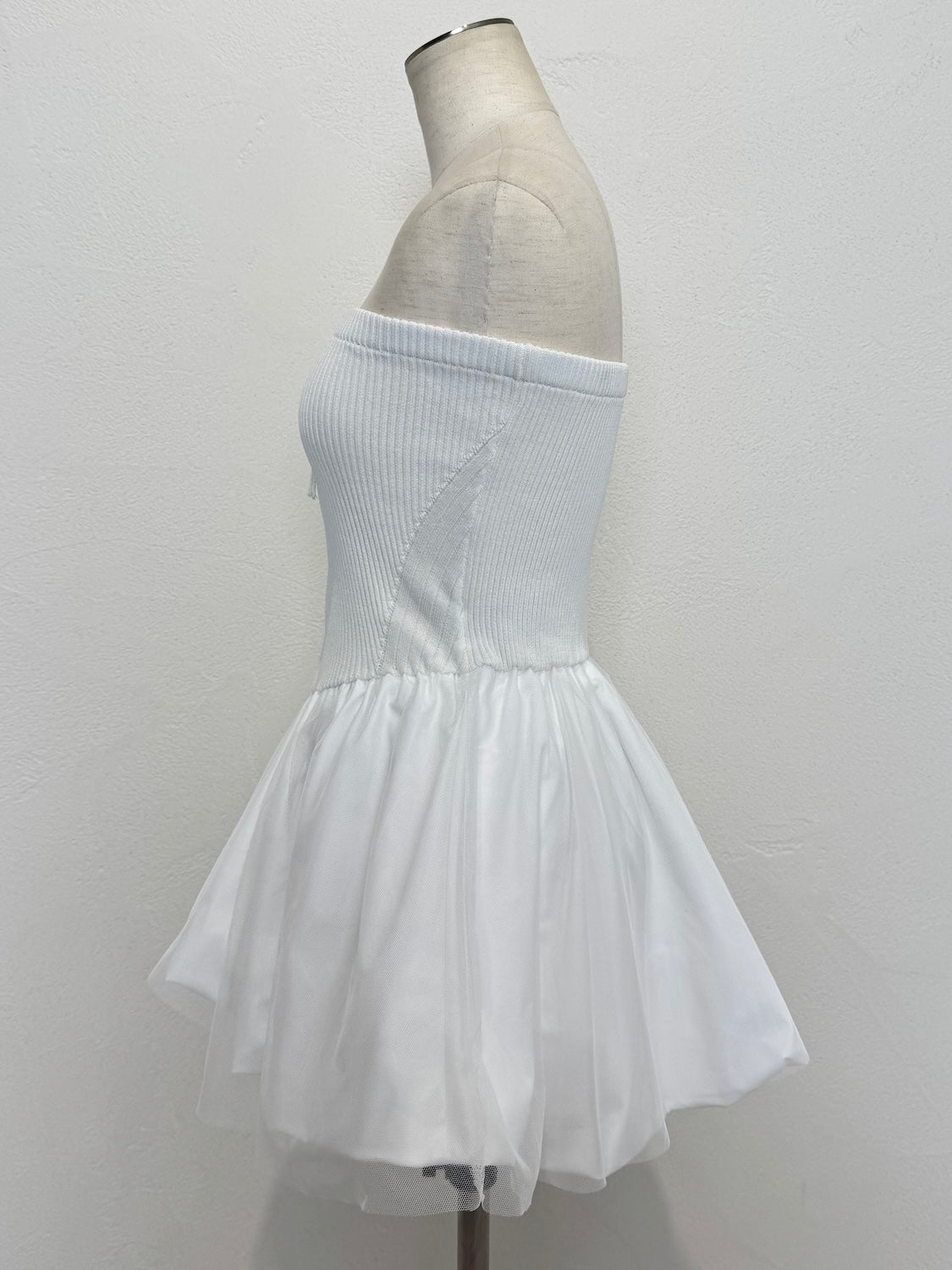 ニット ドッキング バルーンペプラム