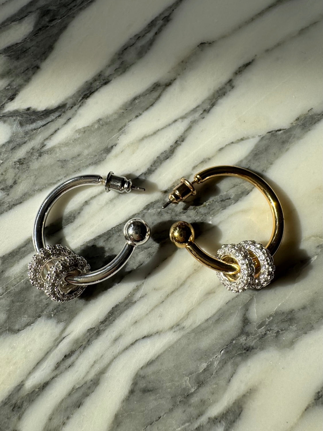 Twin Pavé Stone Ring and Earrings