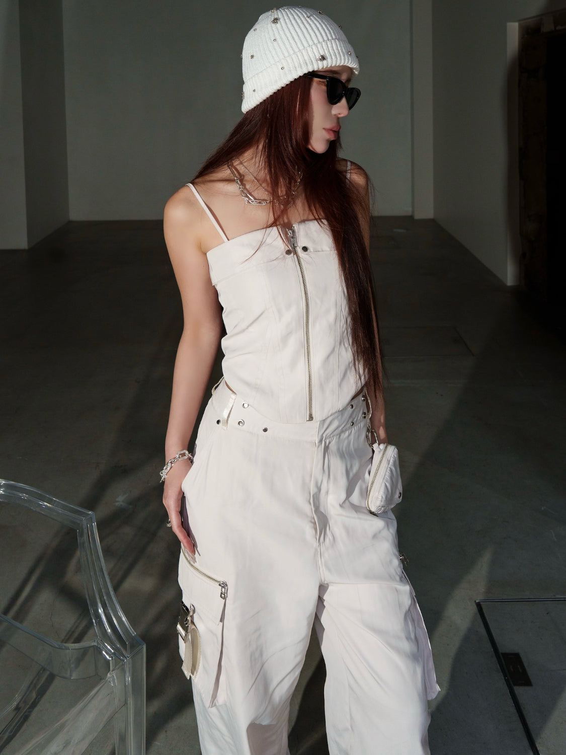 Multi ビジュー Summer KNITキャップ