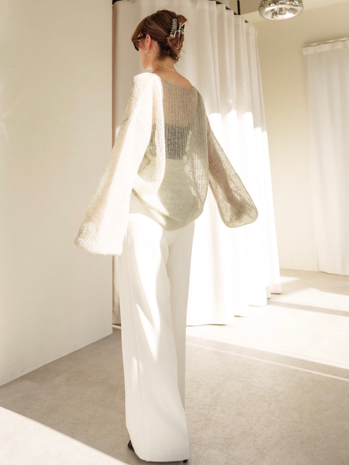 Design Waist Wide Pants