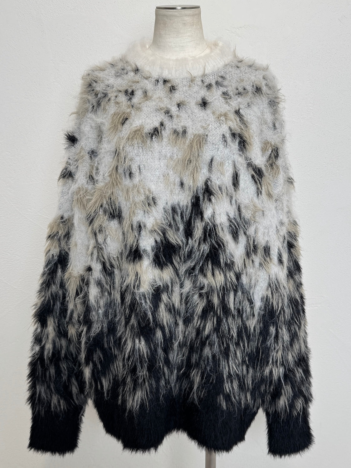 グラデーション Hairy KNIT プルオーバー