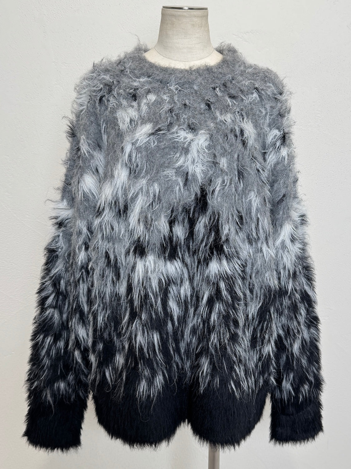 グラデーション Hairy KNIT プルオーバー