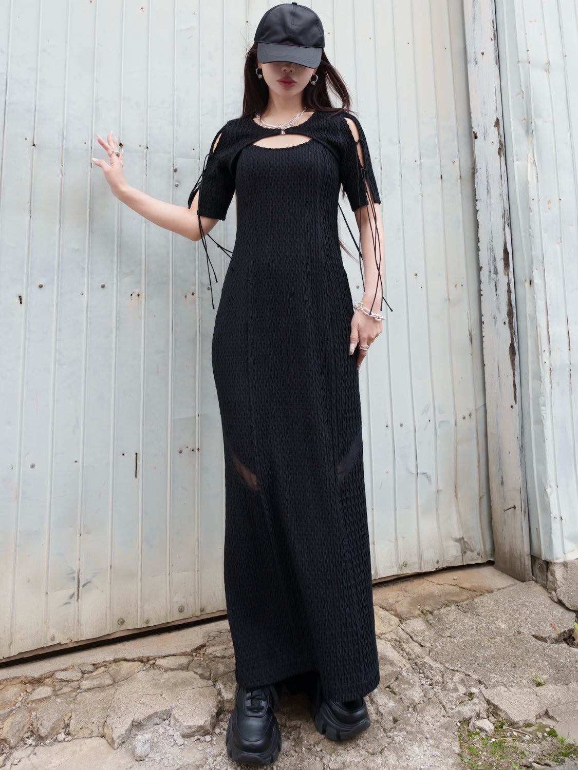 MODEL:159cm<br>COLOR:ブラック