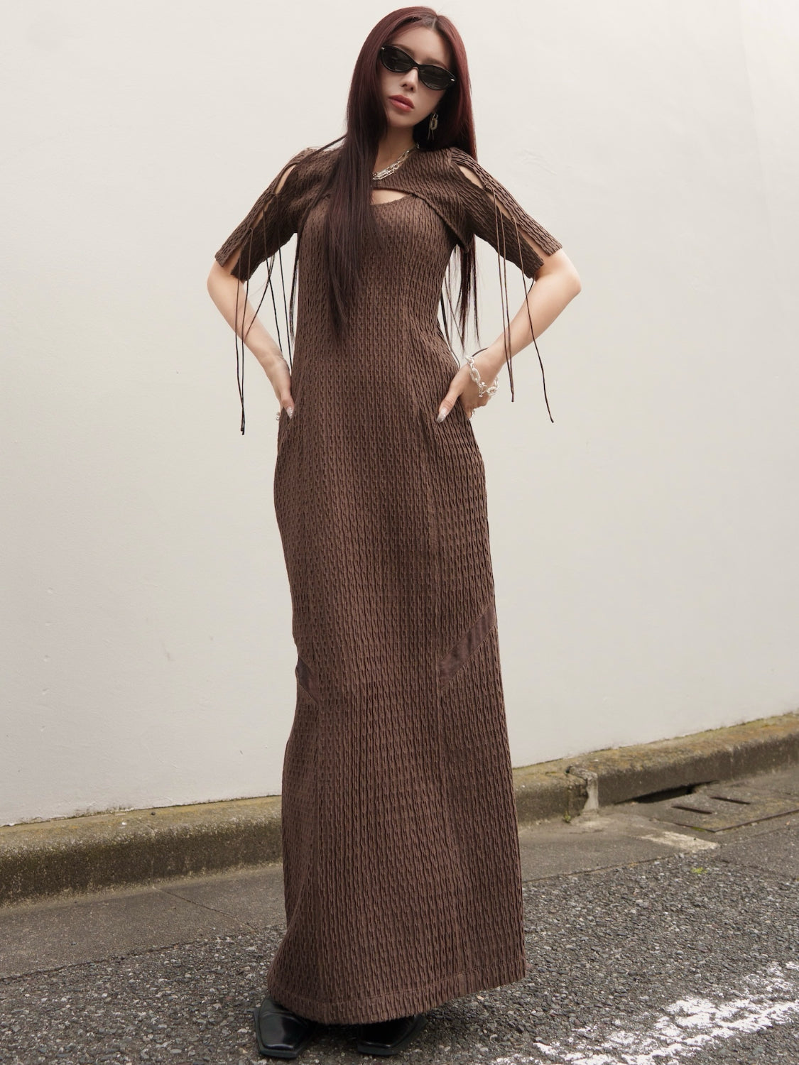 MODEL:159cm<br>COLOR:モカ