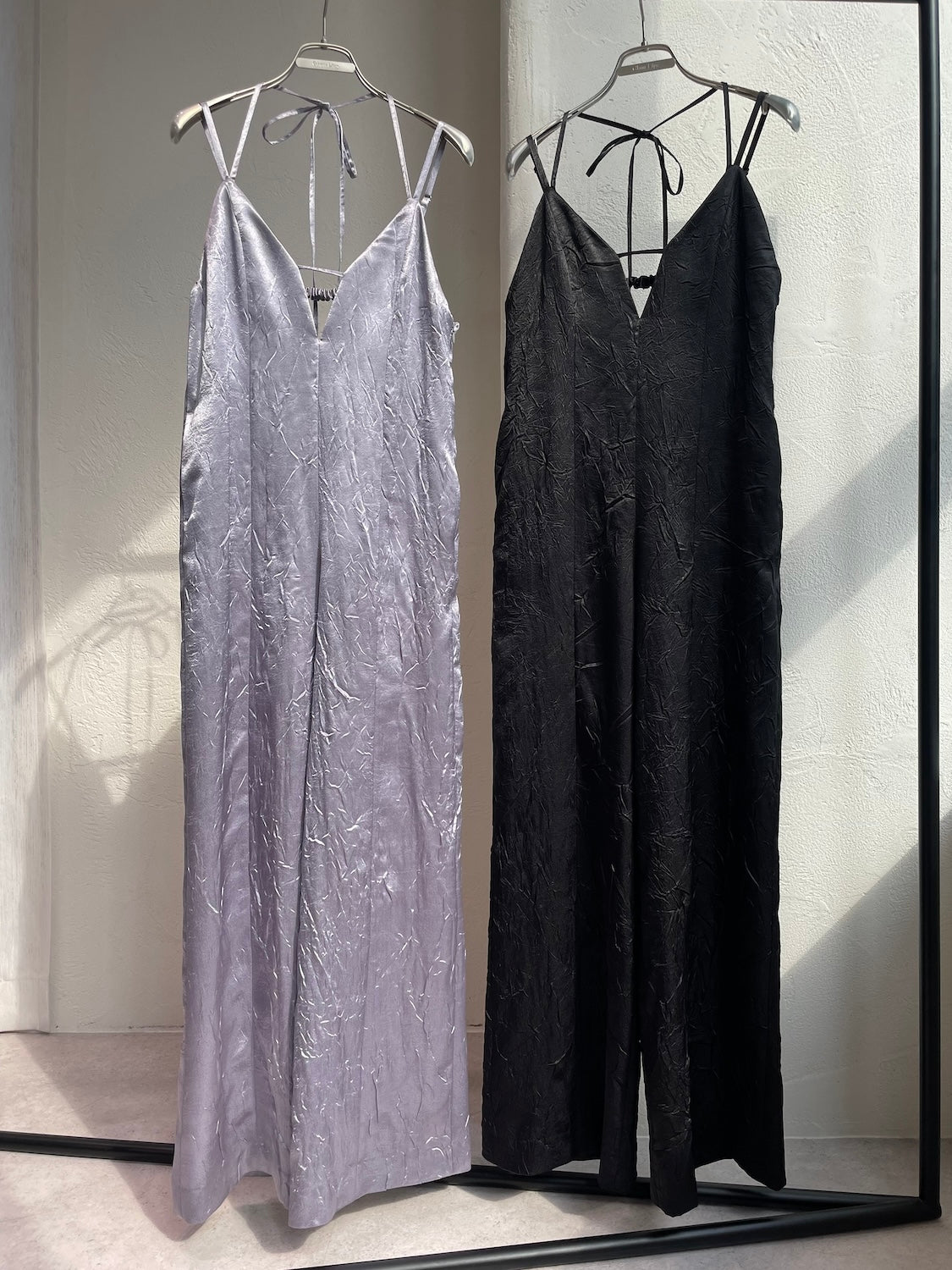 Glossy Washer Satin Romper