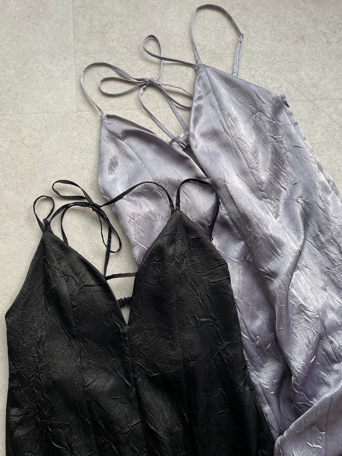 Glossy Washer Satin Romper