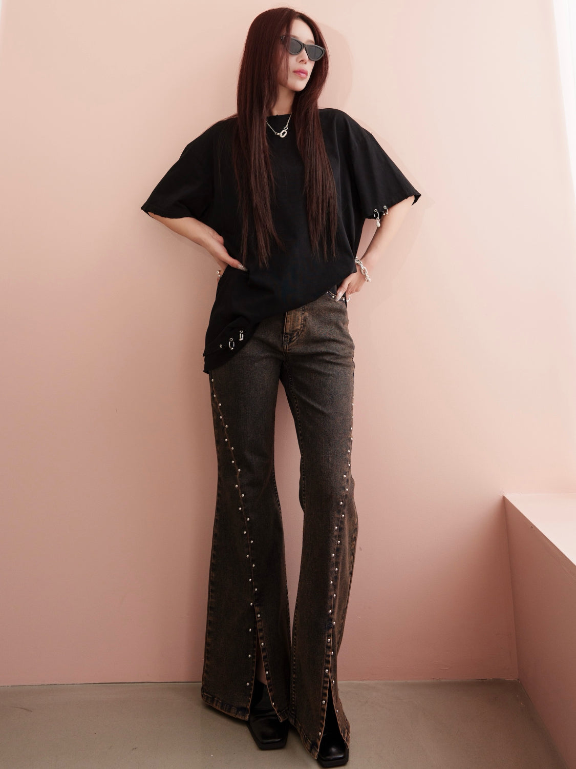 MODEL:159cm<br>着用サイズ:0
