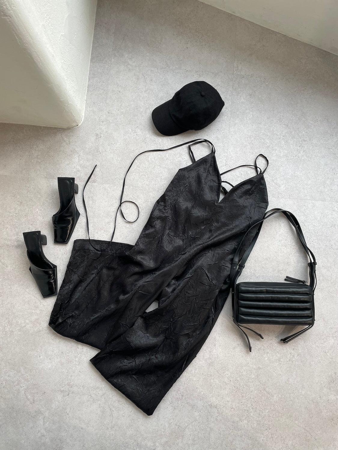 Glossy Washer Satin Romper