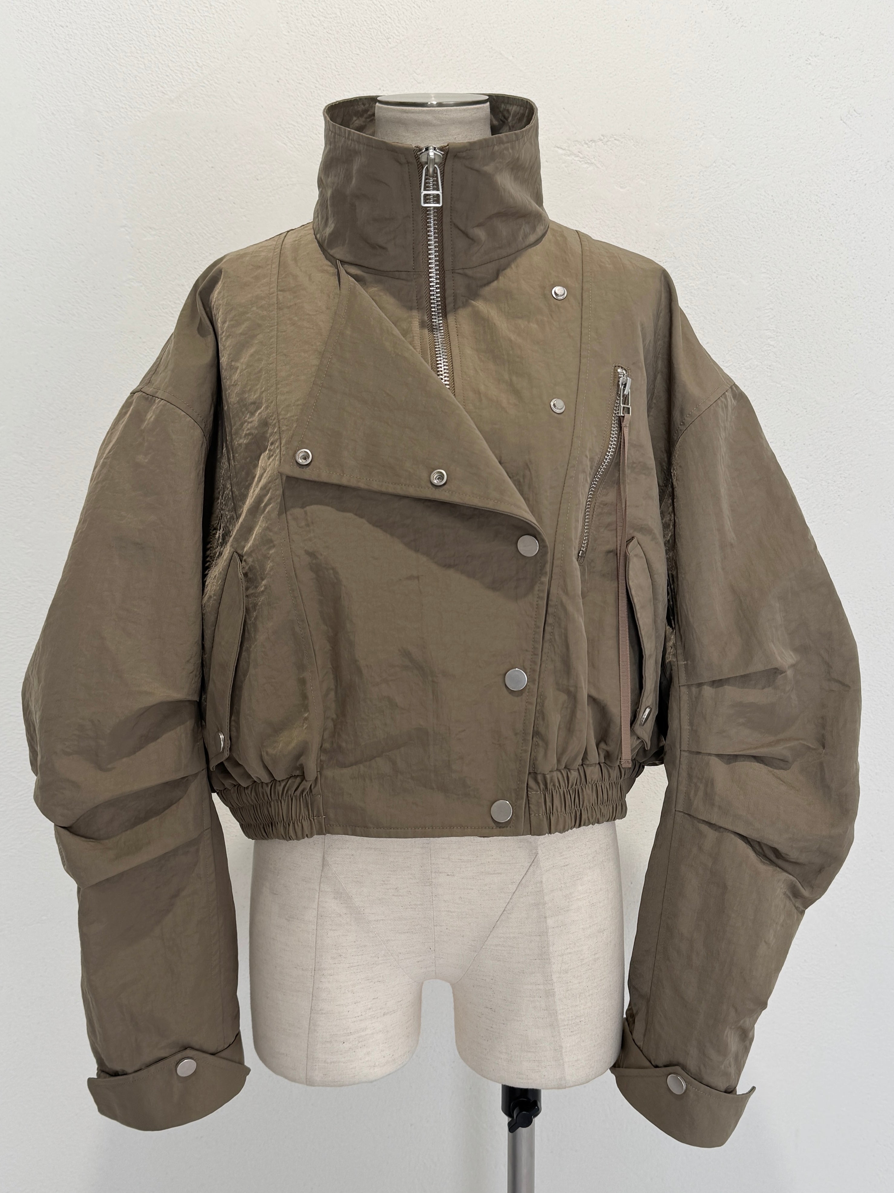 ミリタリー ライダースルック ブルゾン