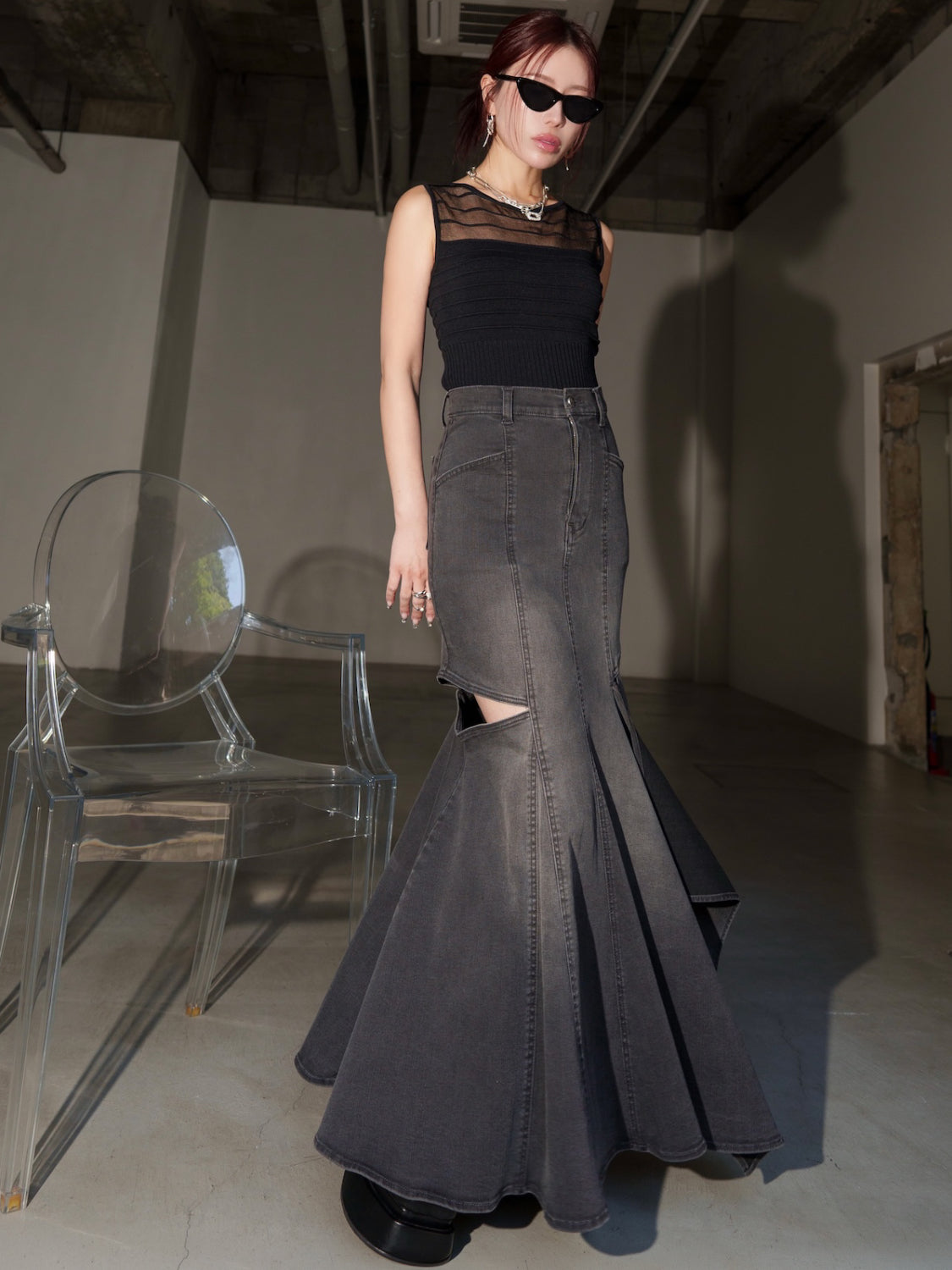 MODEL:159cm<br>着用サイズ:0<br>COLOR:ブラック