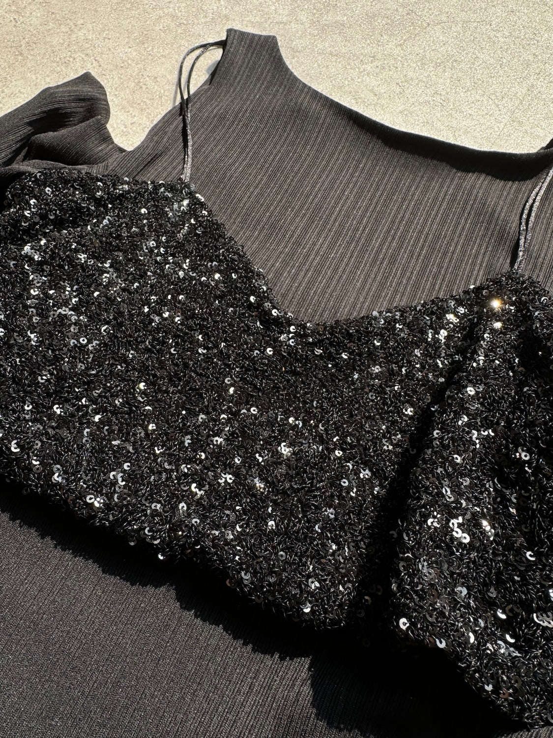 Sequin Bustier & OP Set